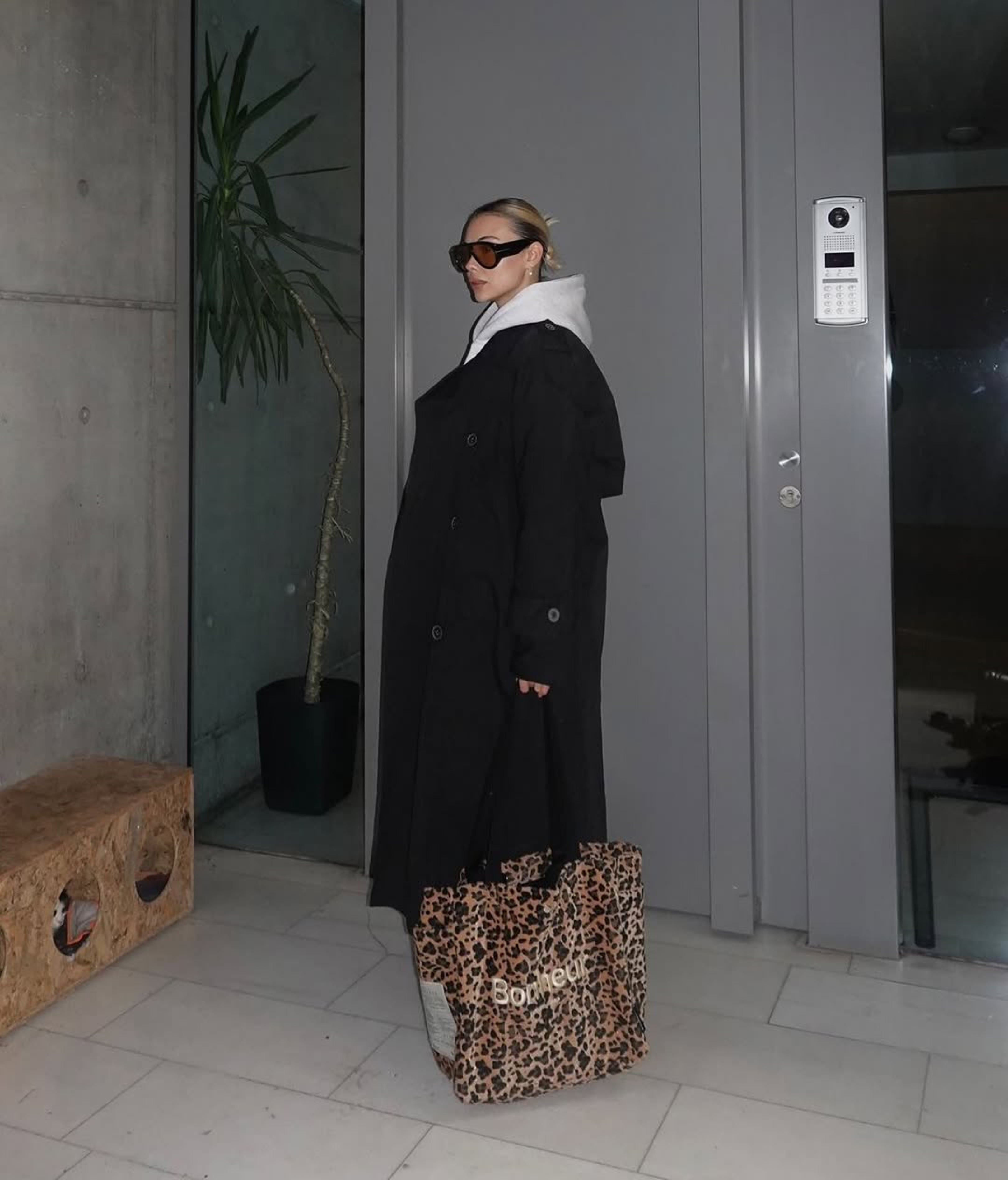 N°4 Canvas Cotton Bag - Leopard