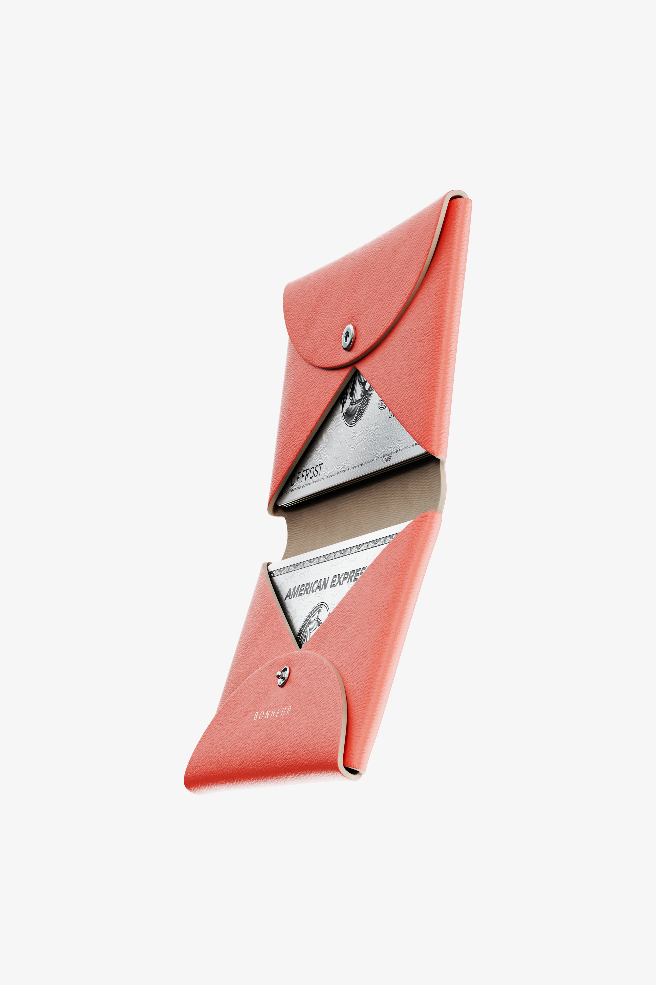 Red Orange Card Holder