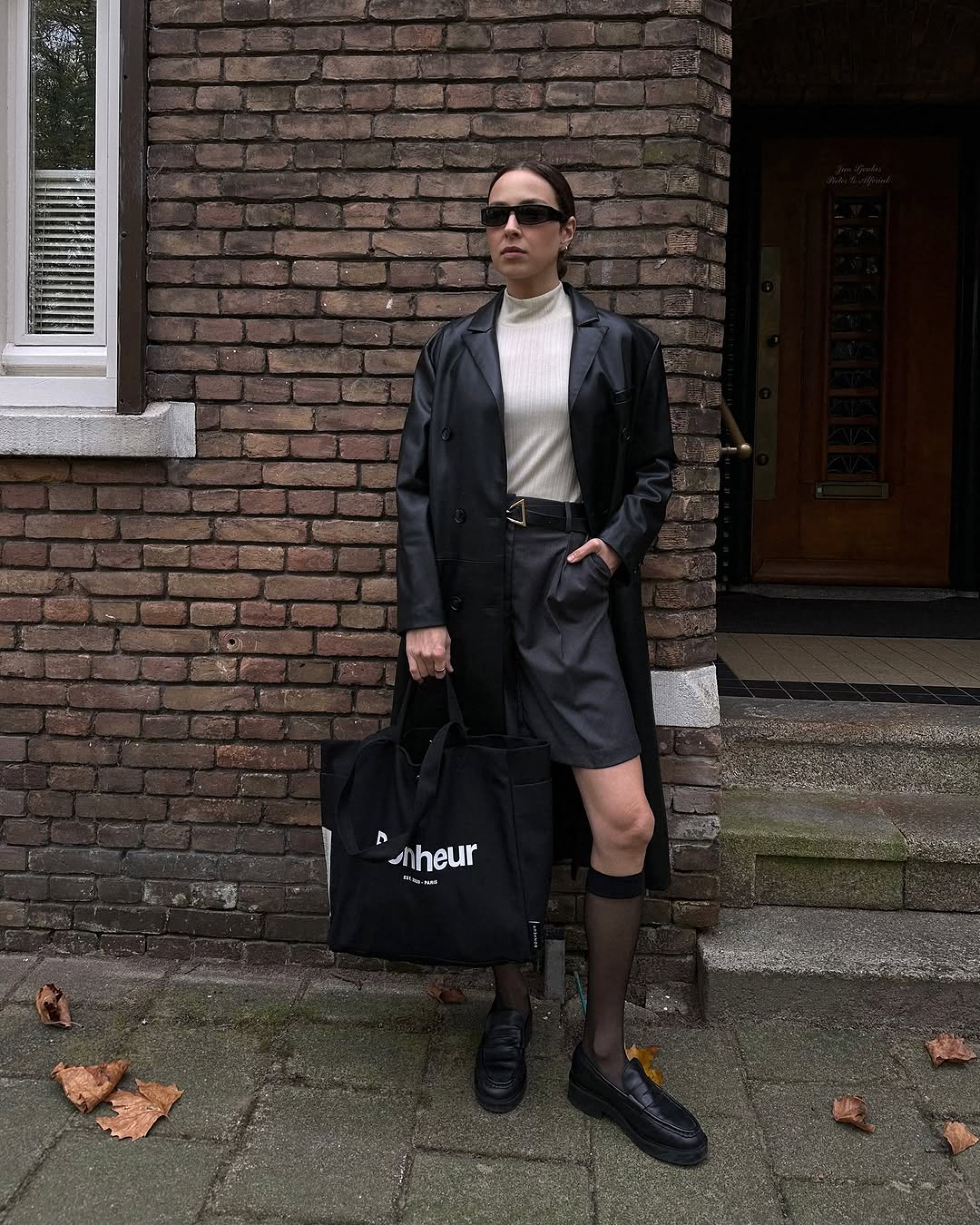 N°4 Canvas Cotton Bag- Cold Black