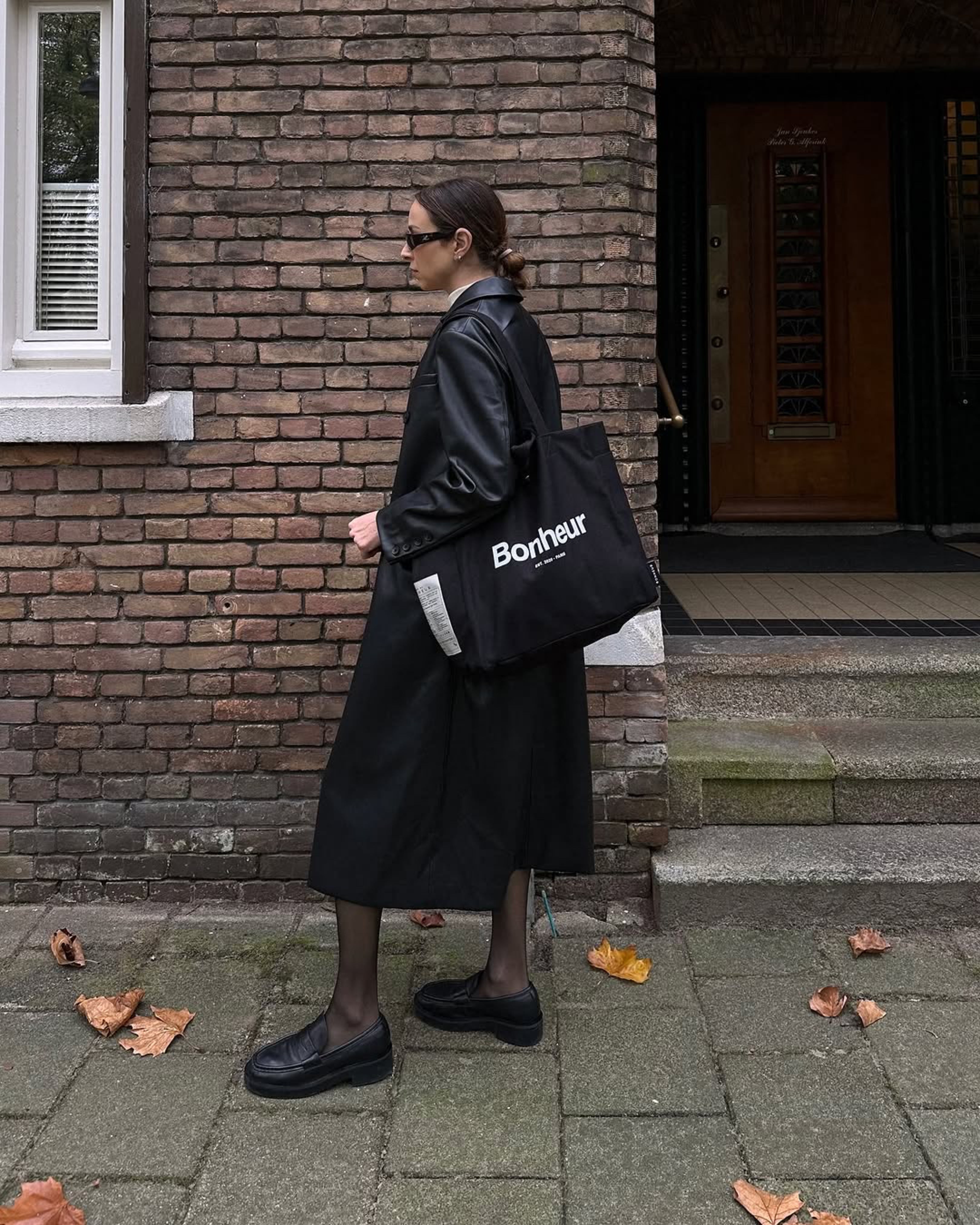 N°4 Canvas Cotton Bag- Cold Black