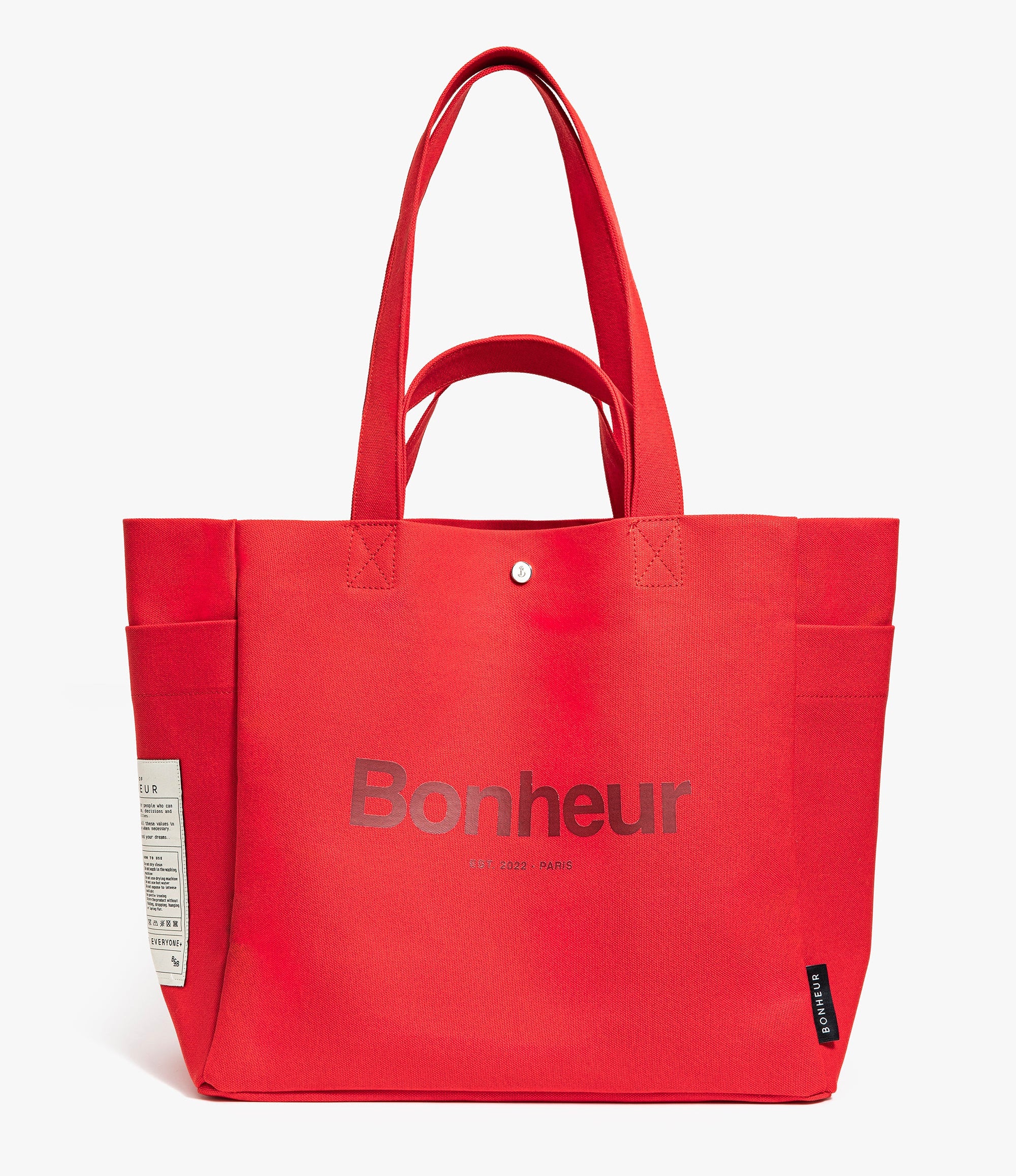 N°4 Canvas Cotton Bag- Raspberry Red