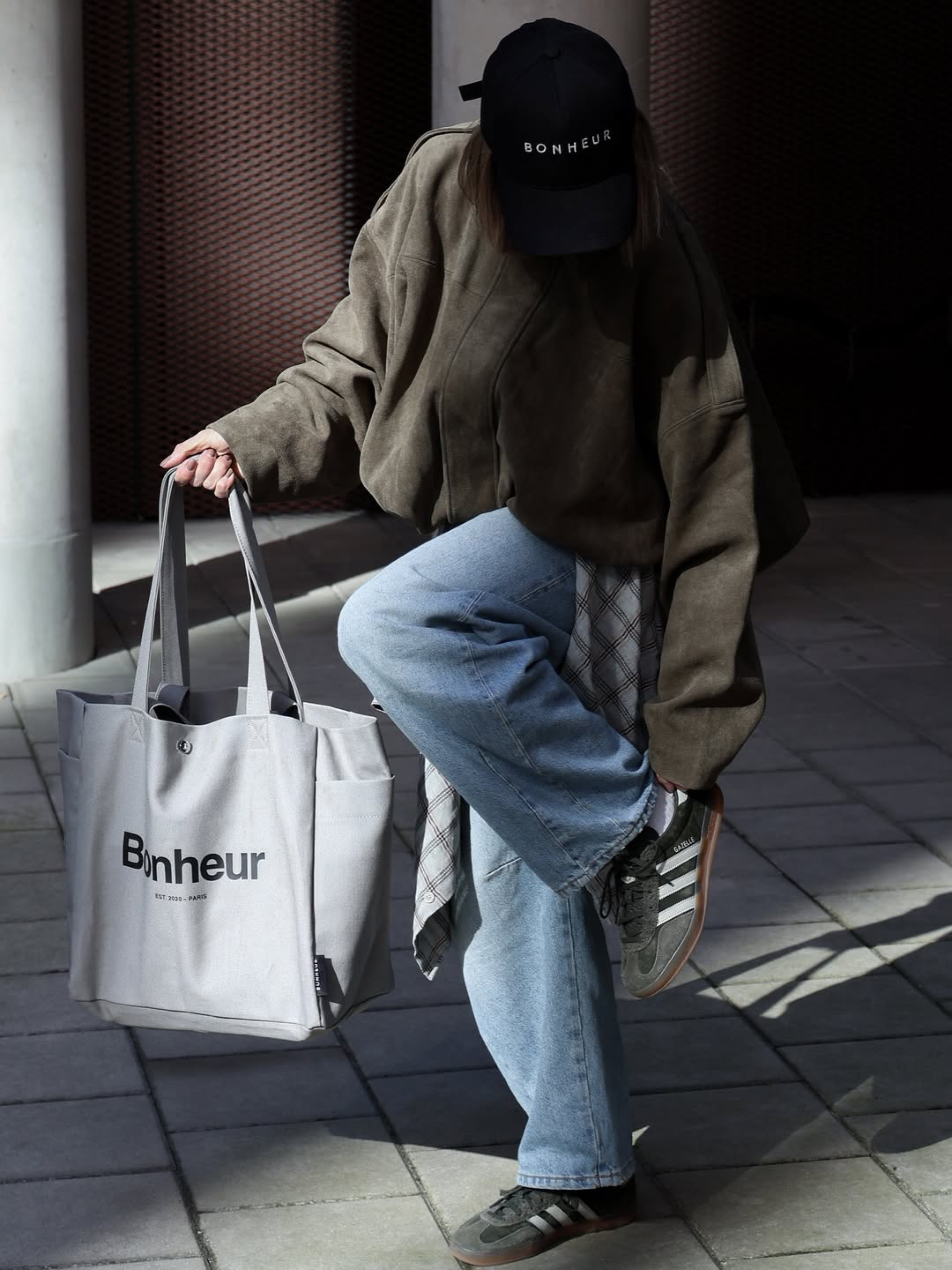 N°4 Canvas Cotton Bag- Suede Gray