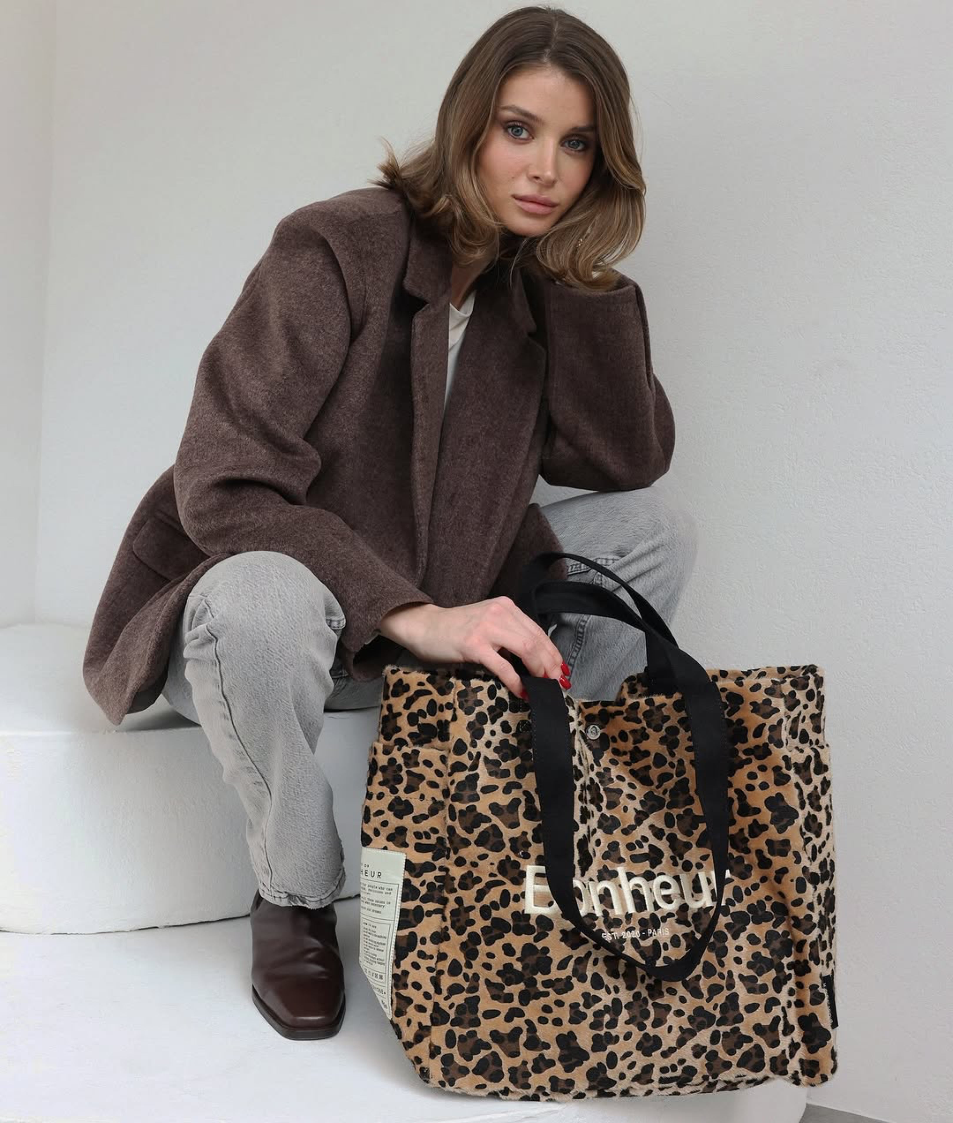 N°4 Canvas Cotton Bag - Leopard