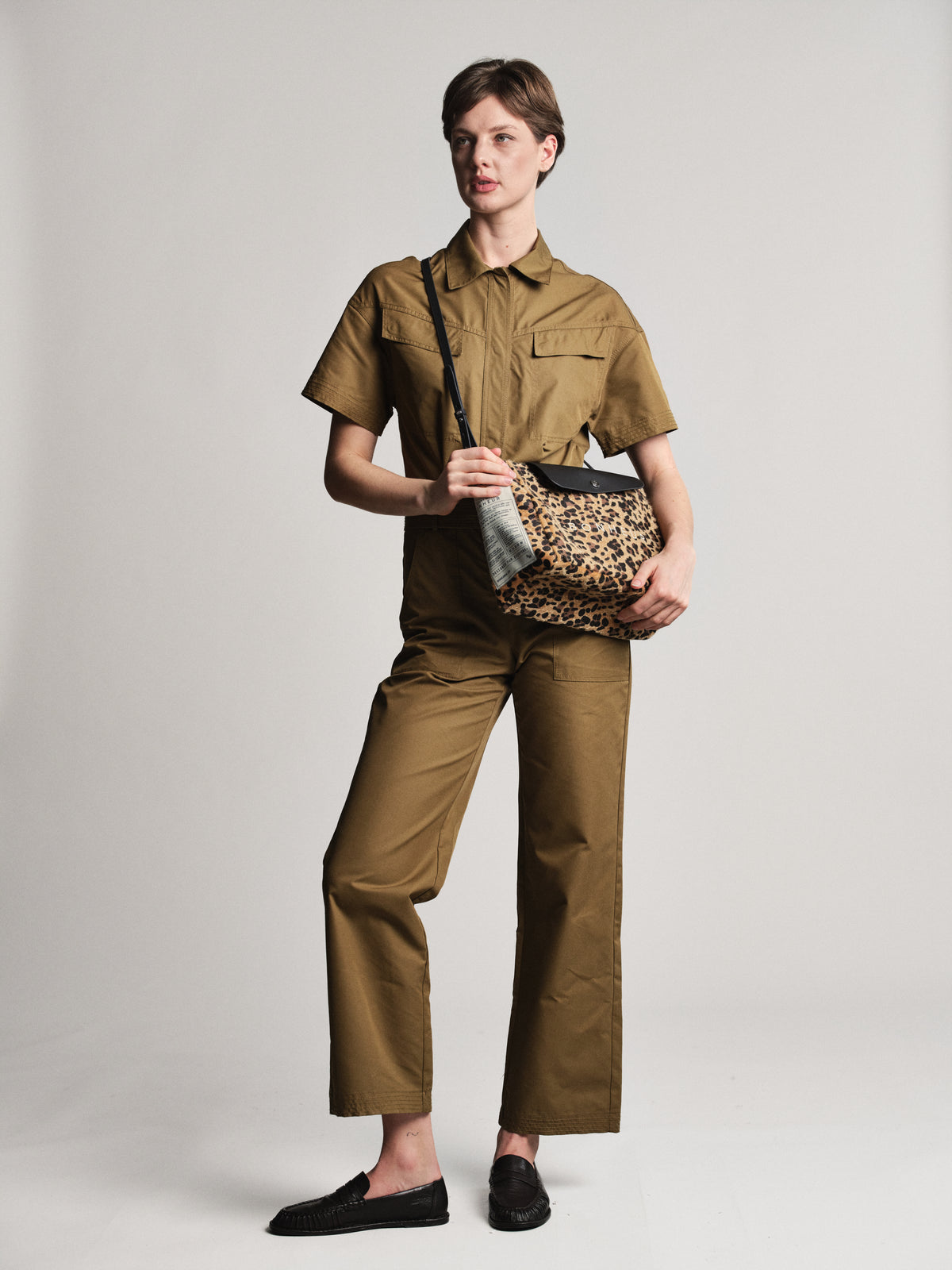 Kanvas Clutch+Bag- Leopard
