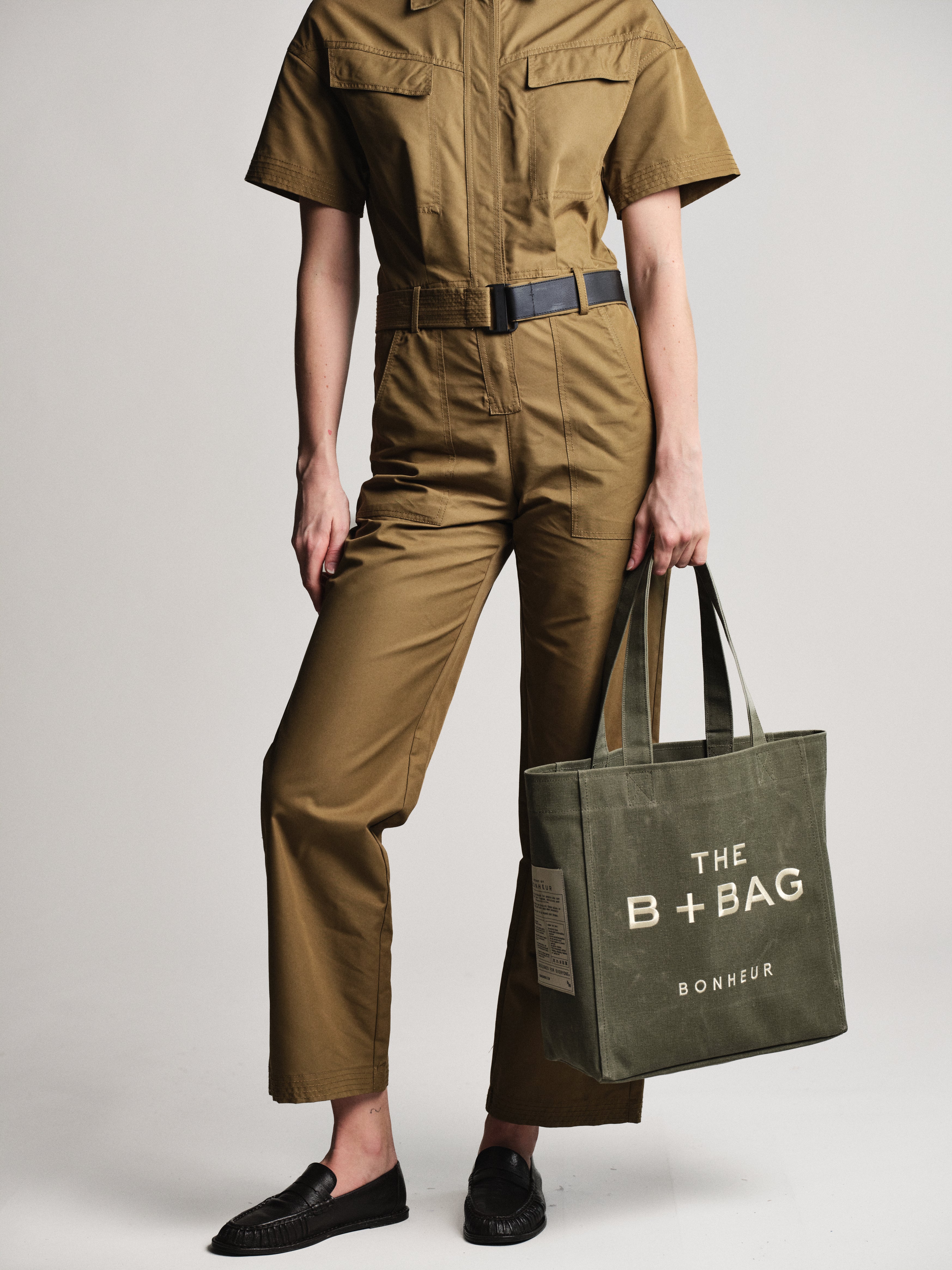 Canvas Green Tea Medium Tote Bag