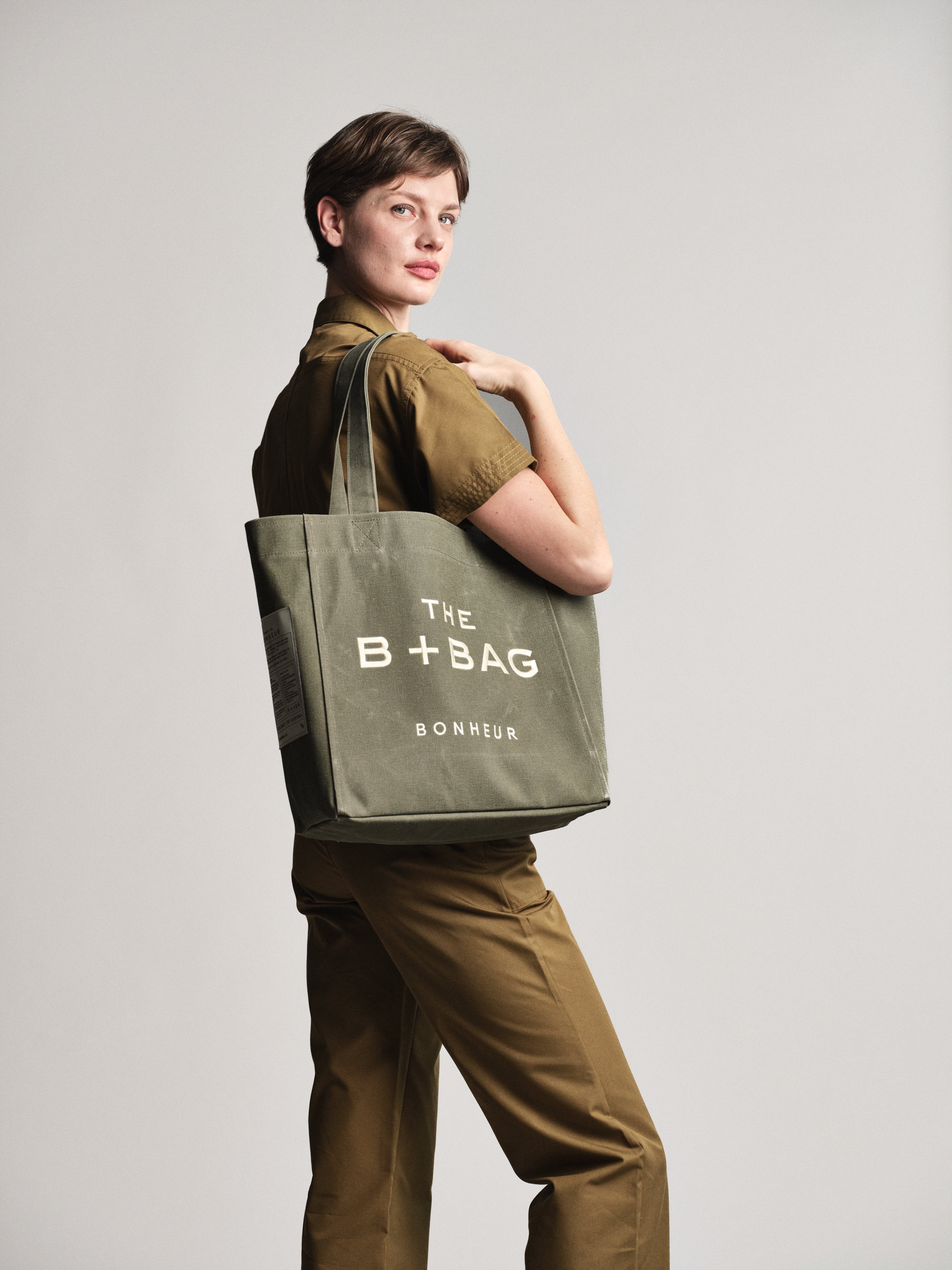 Canvas Green Tea Medium Tote Bag