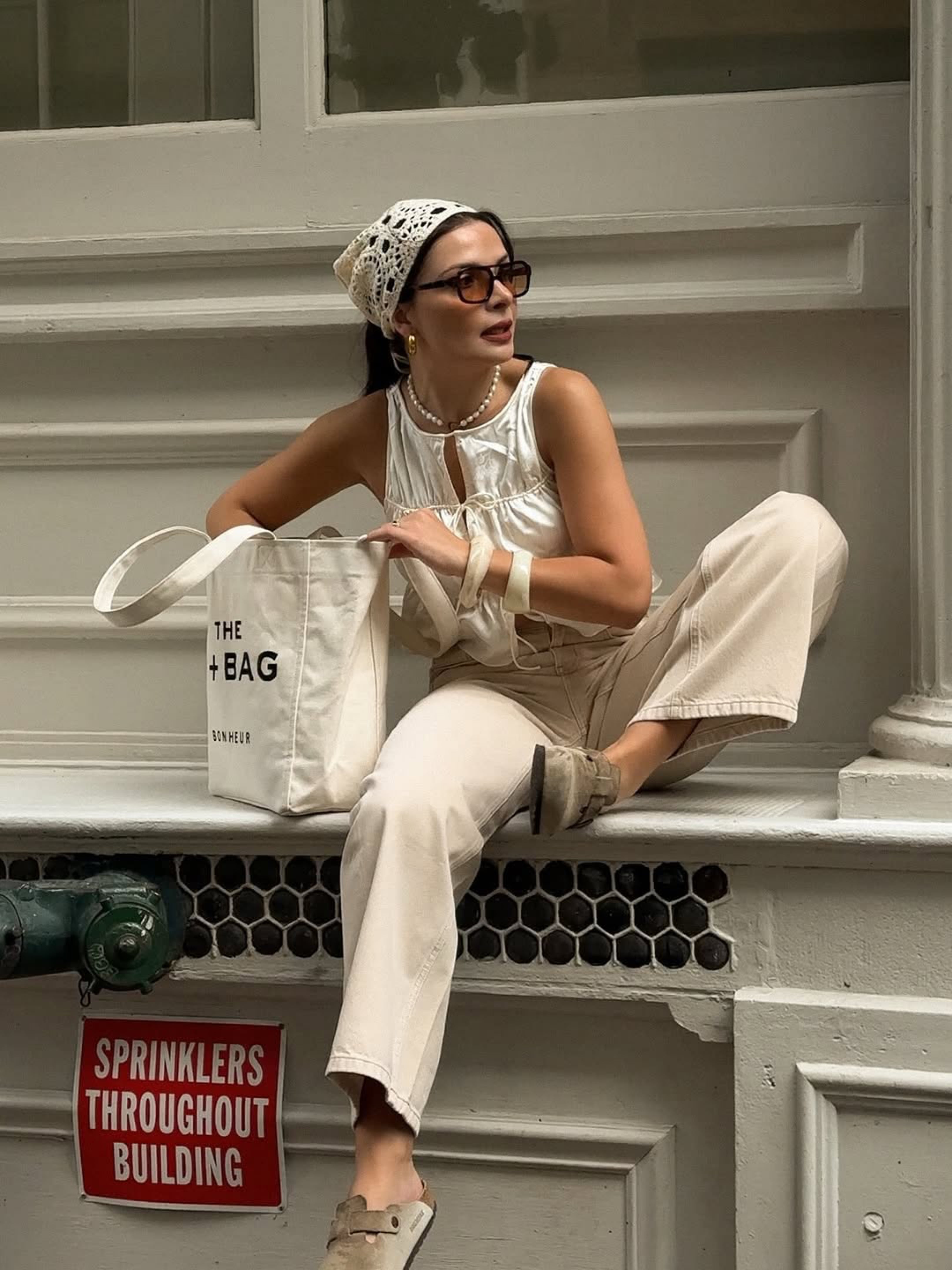Canvas Coconut Milk Medium Tote Bag