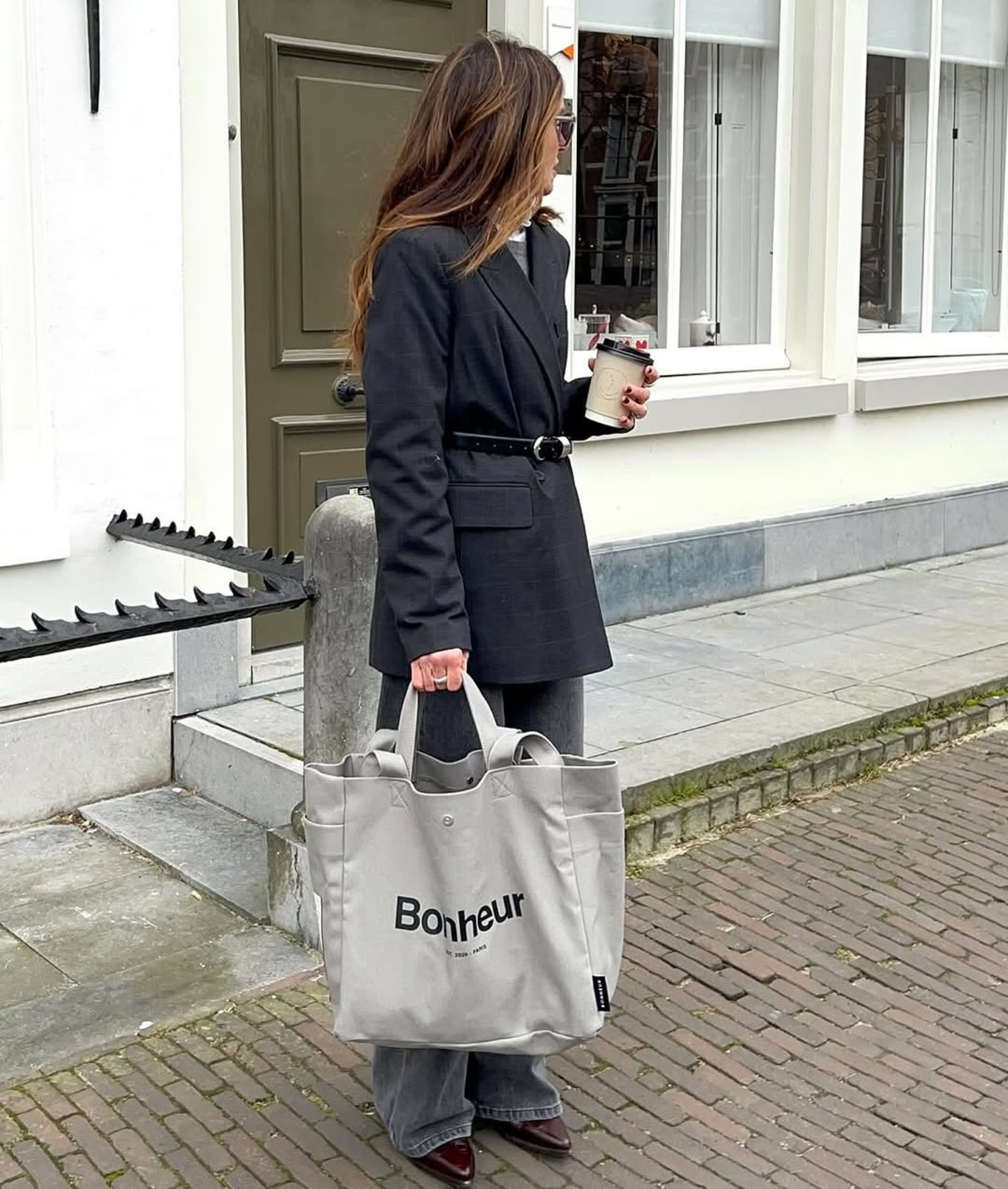 N°4 Canvas Cotton Bag- Suede Gray