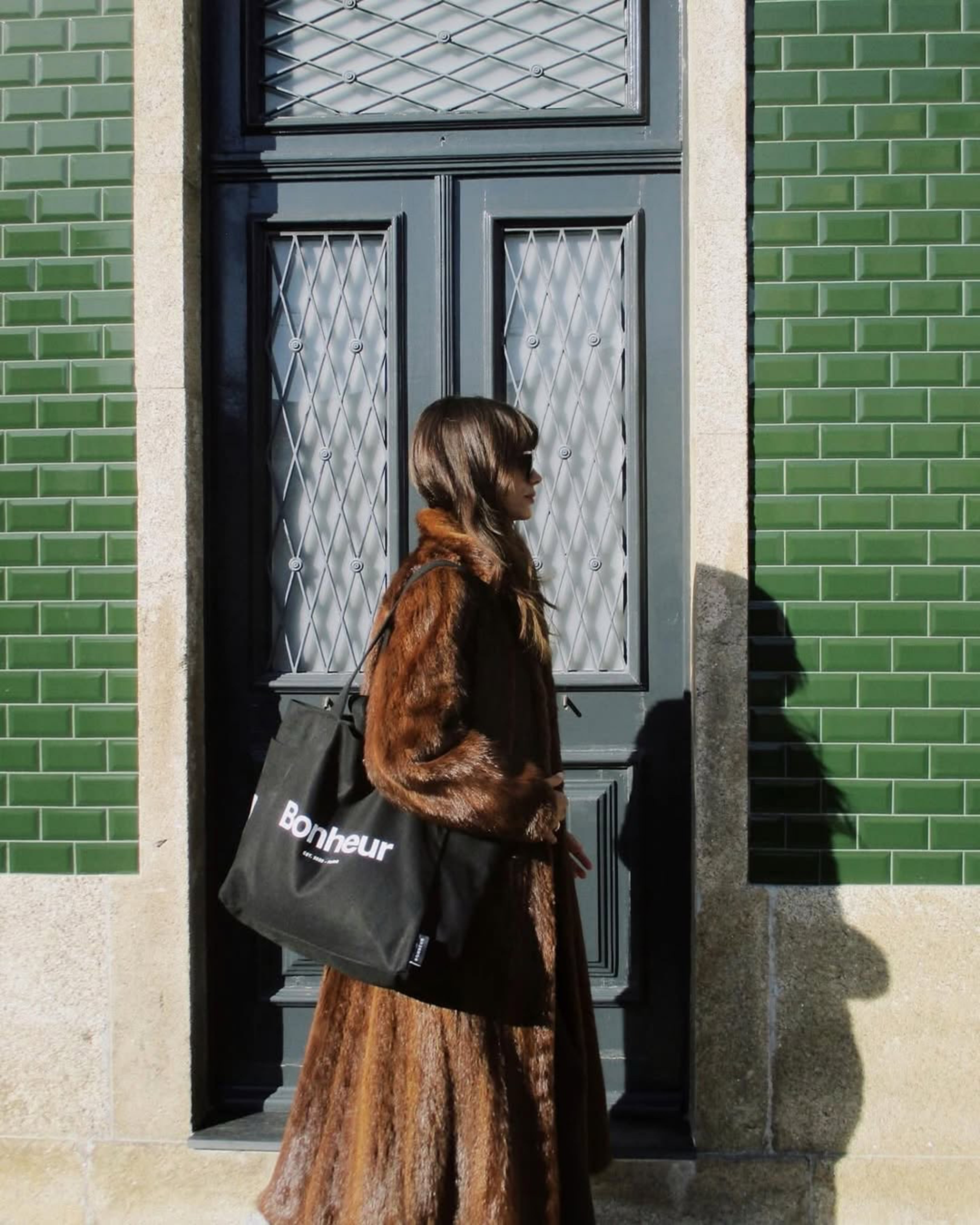 N°4 Canvas Cotton Bag- Cold Black