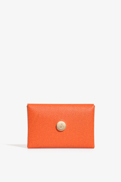 Red Orange Card Holder