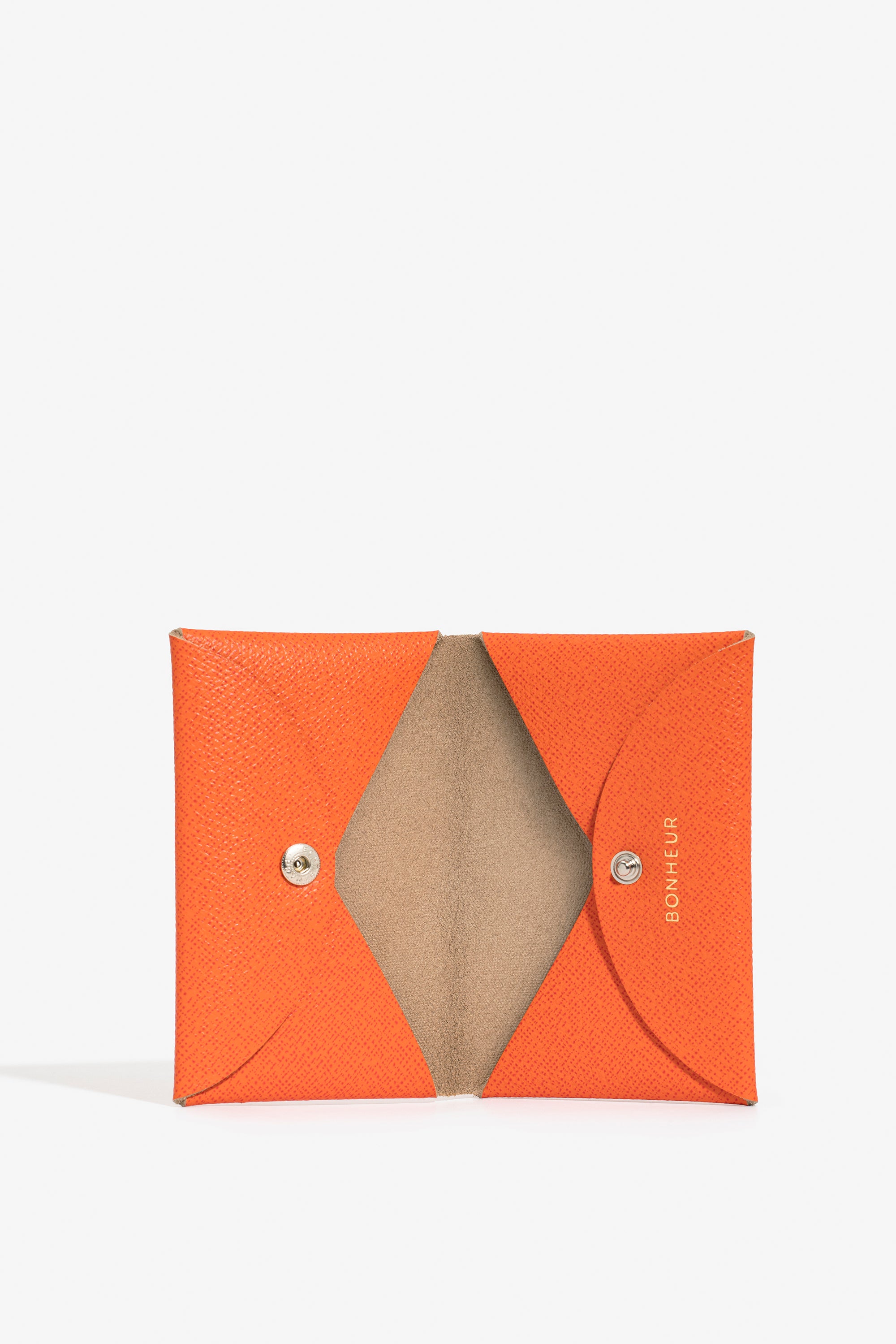 Red Orange Card Holder