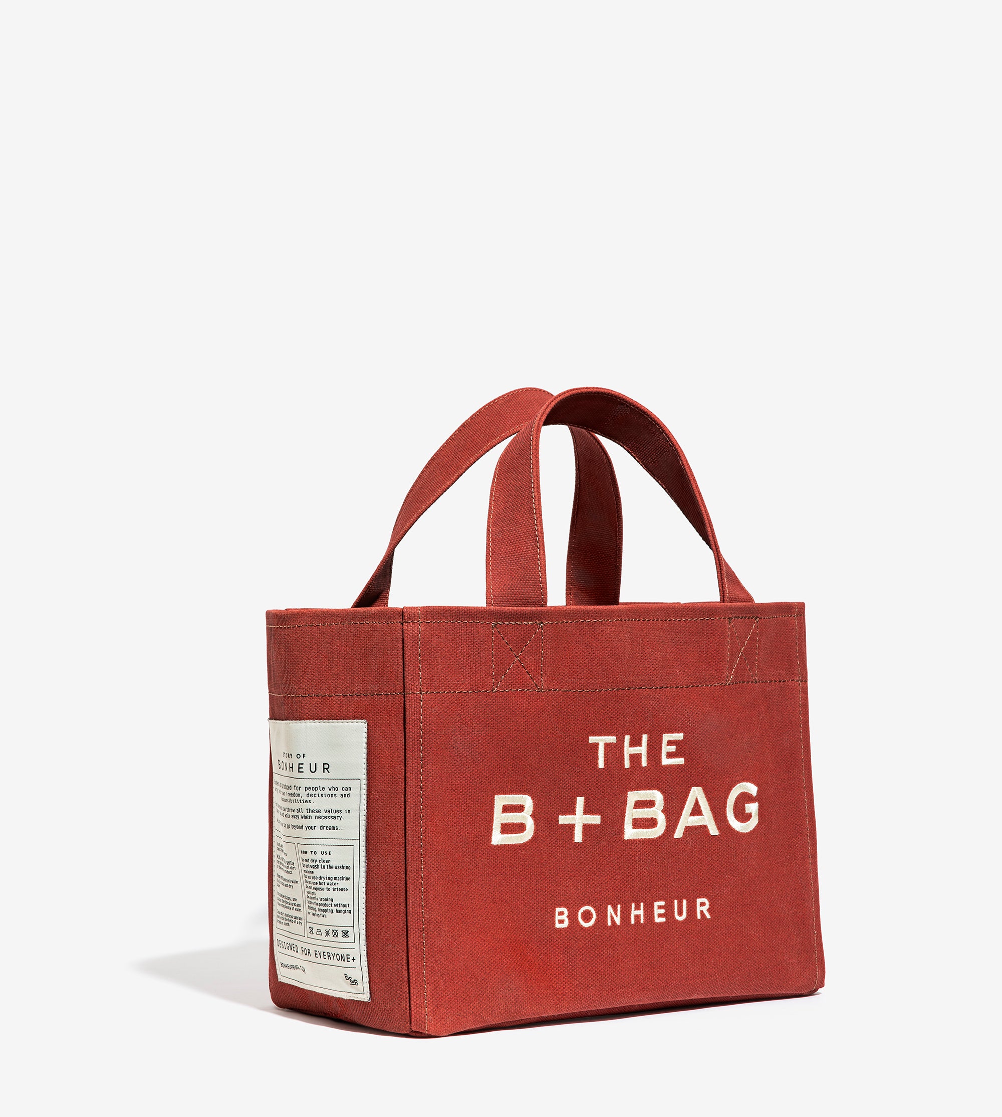 Canvas Tibetan Red Small Tote Bag