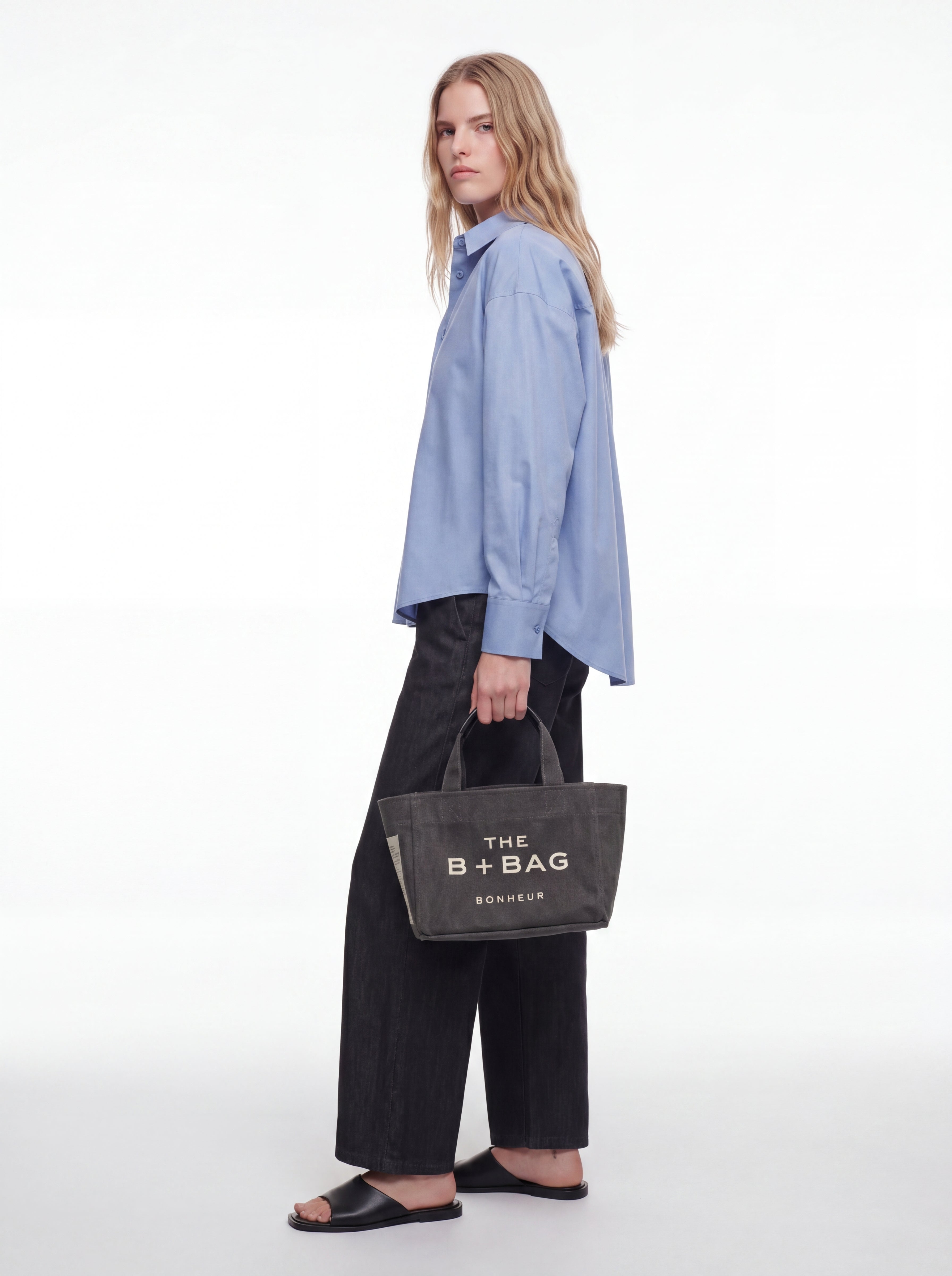 Canvas Parisian Night Small Tote Bag