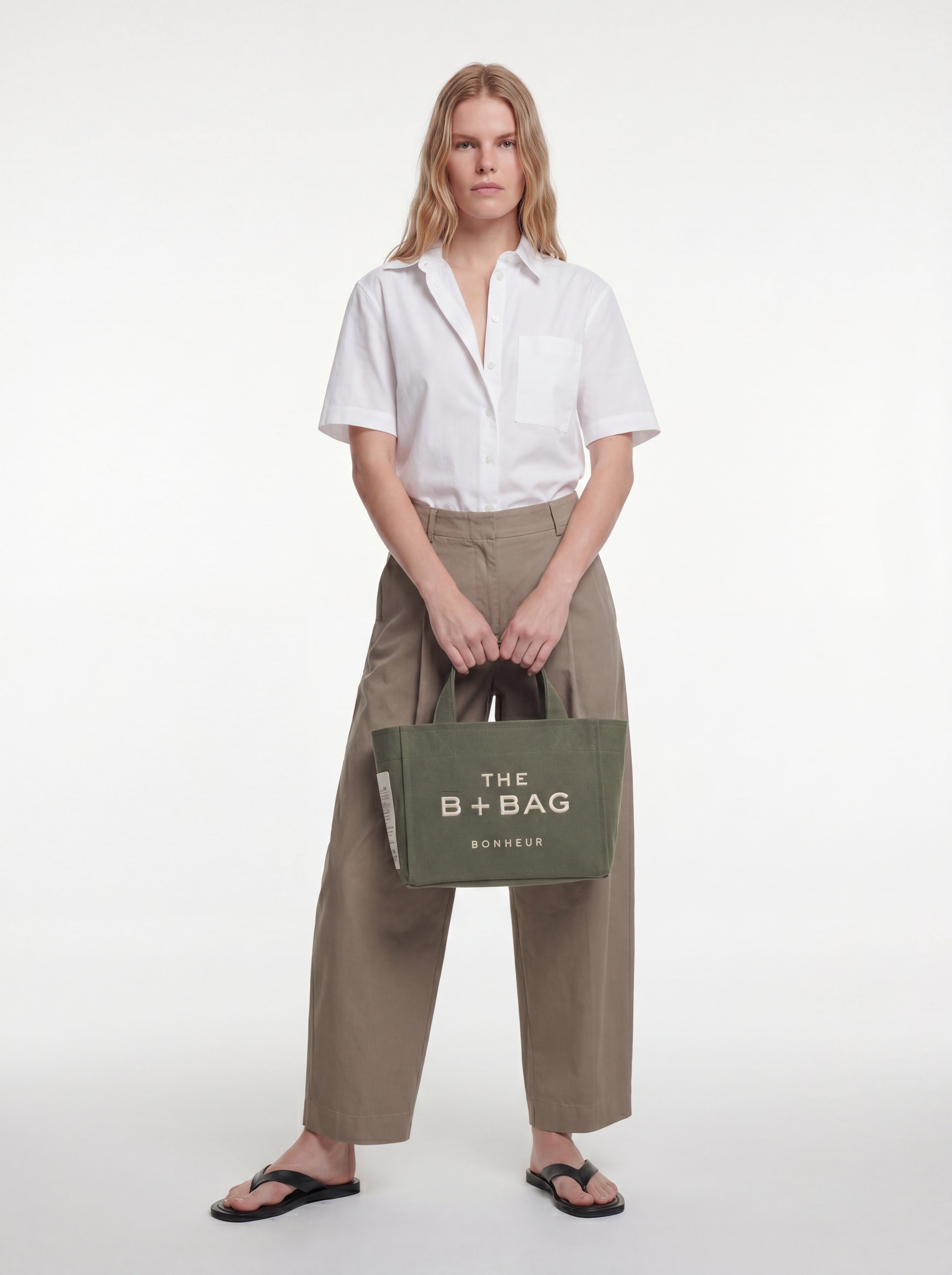 Canvas Mint Green Small Tote Bag