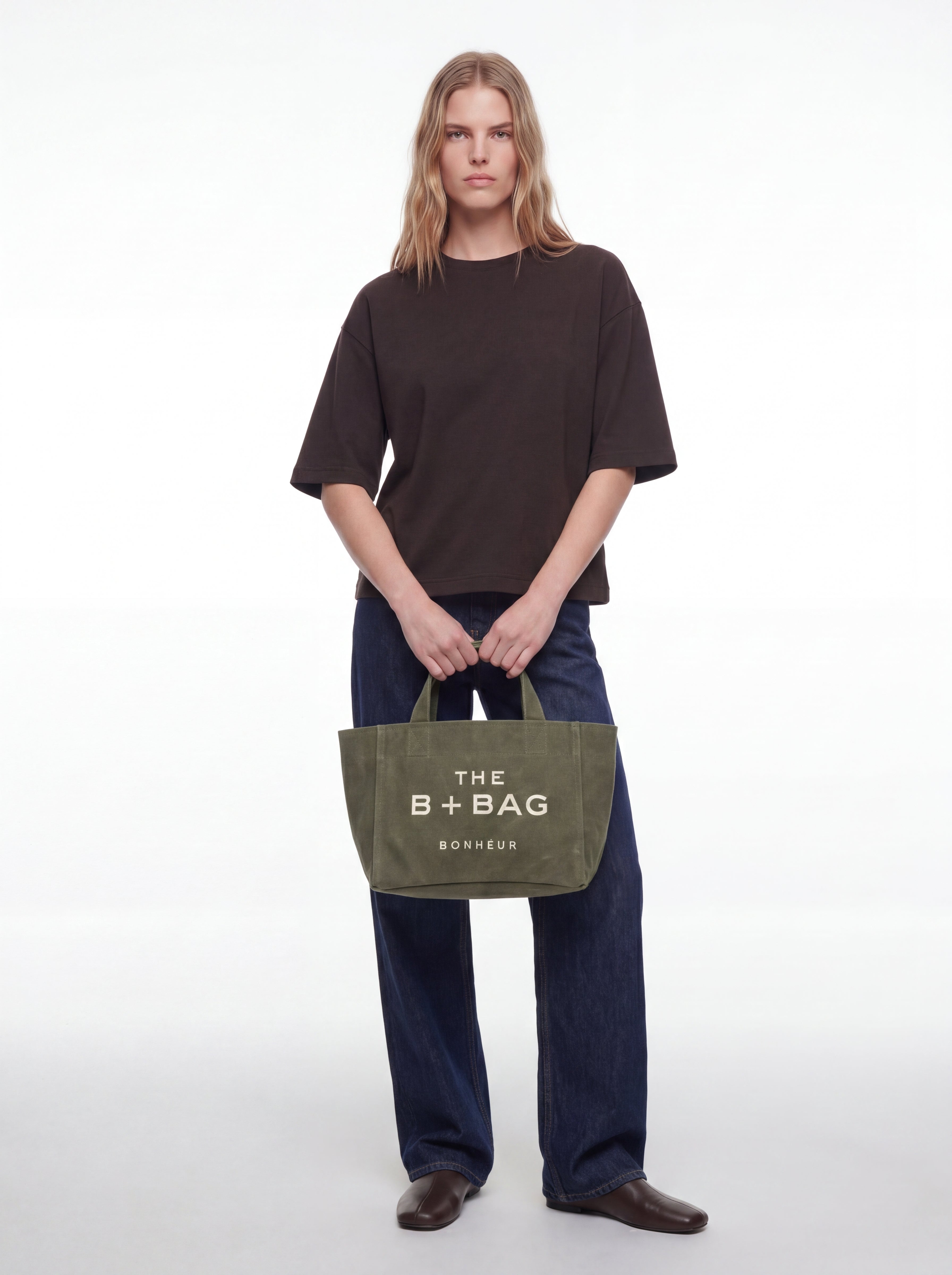 Canvas Green Tea Small Tote Bag