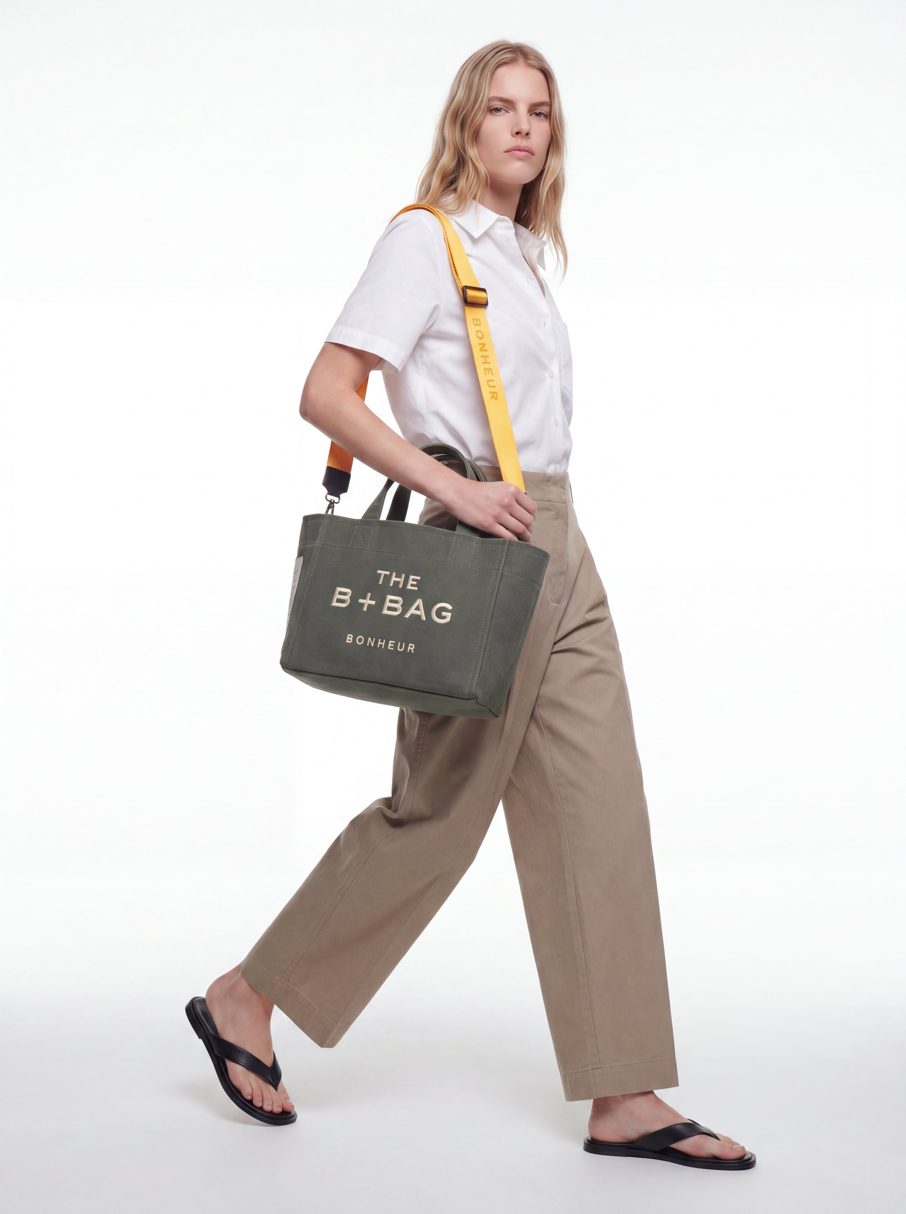 Canvas Mint Green Small Tote Bag