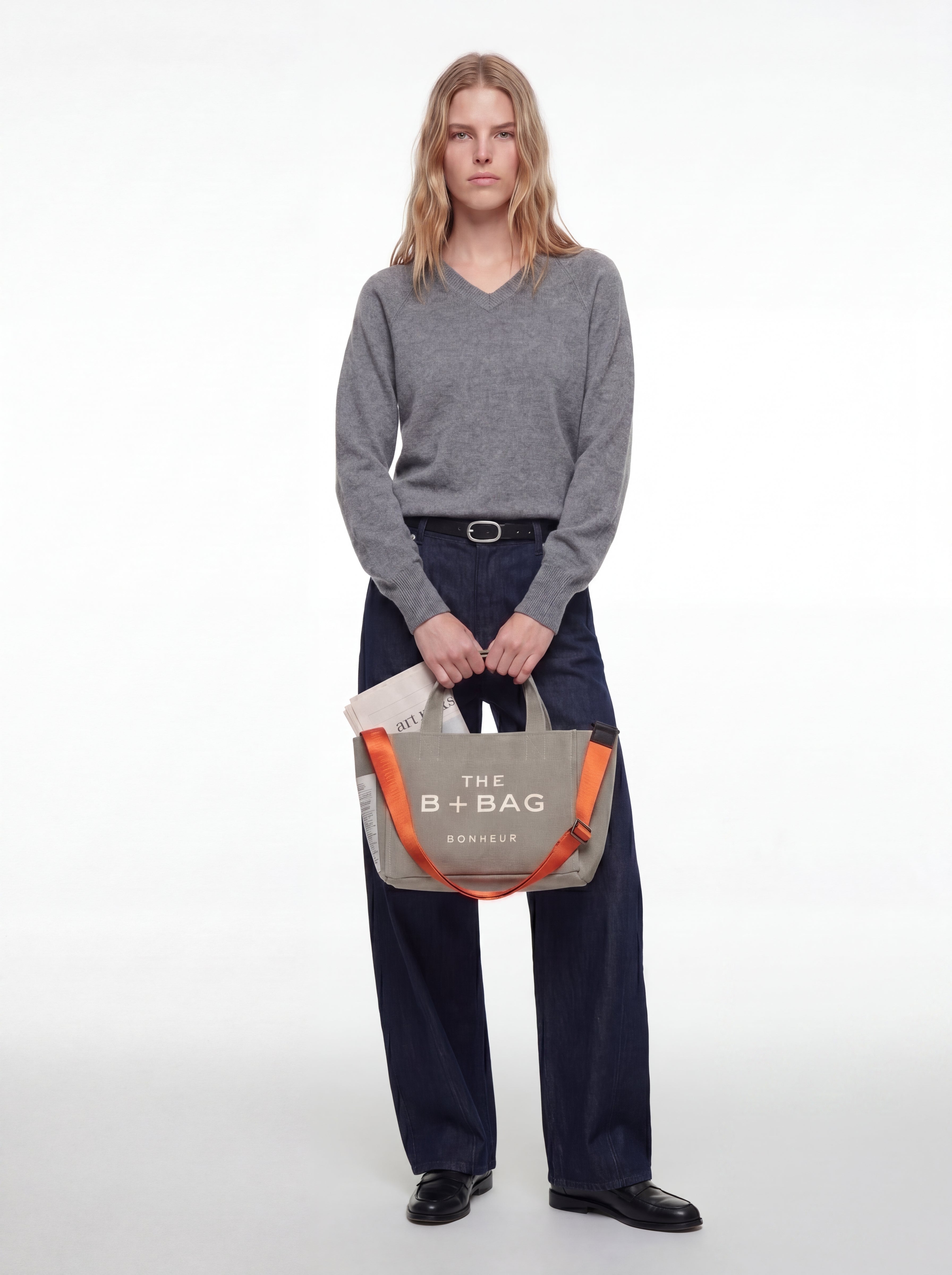 Canvas Milky Green Small Tote Bag