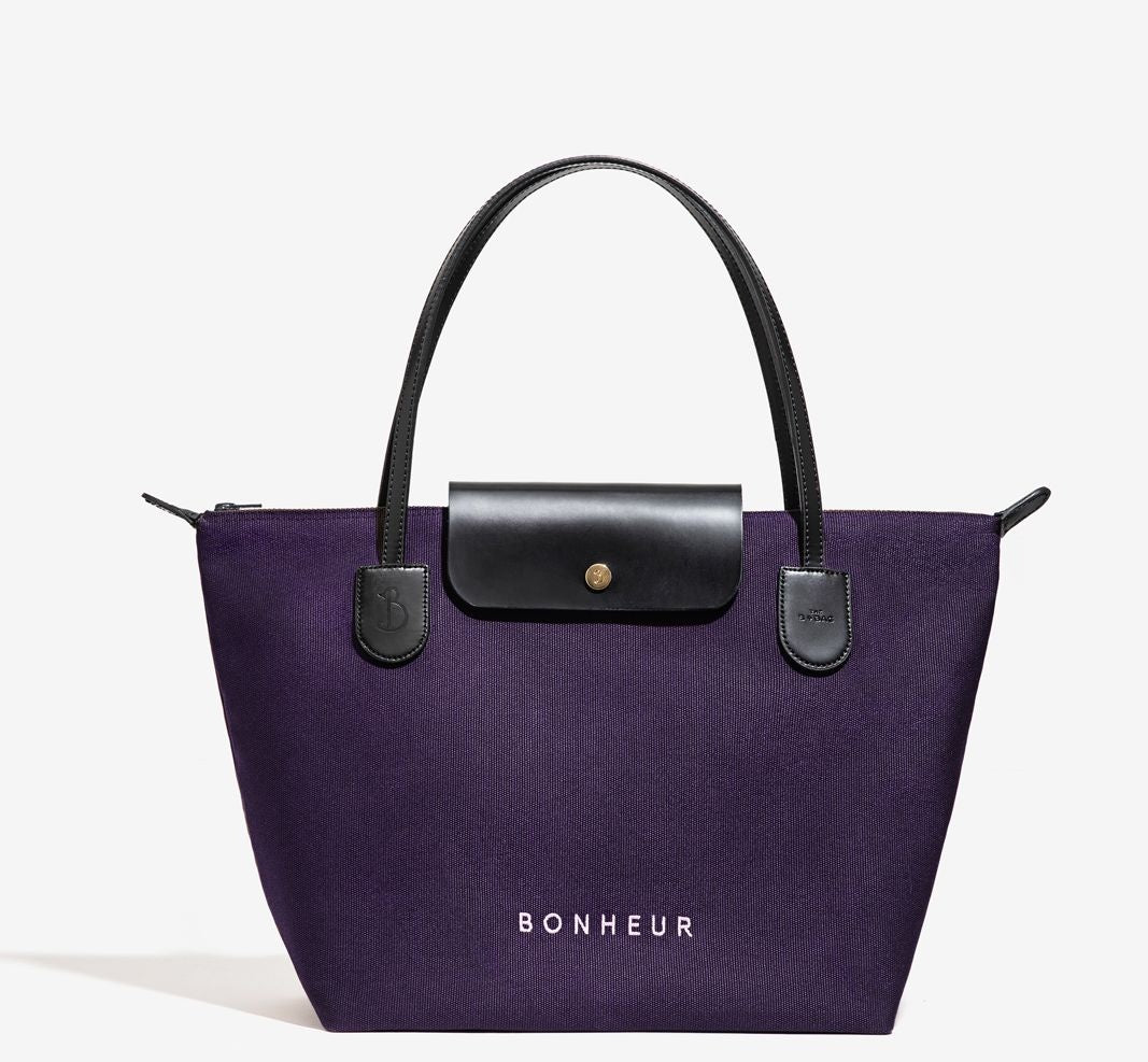 N°7 Kanvas Çanta- Plum Purple