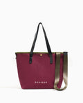 N°8 Canvas Merlot kanvas çanta — önden görünüm