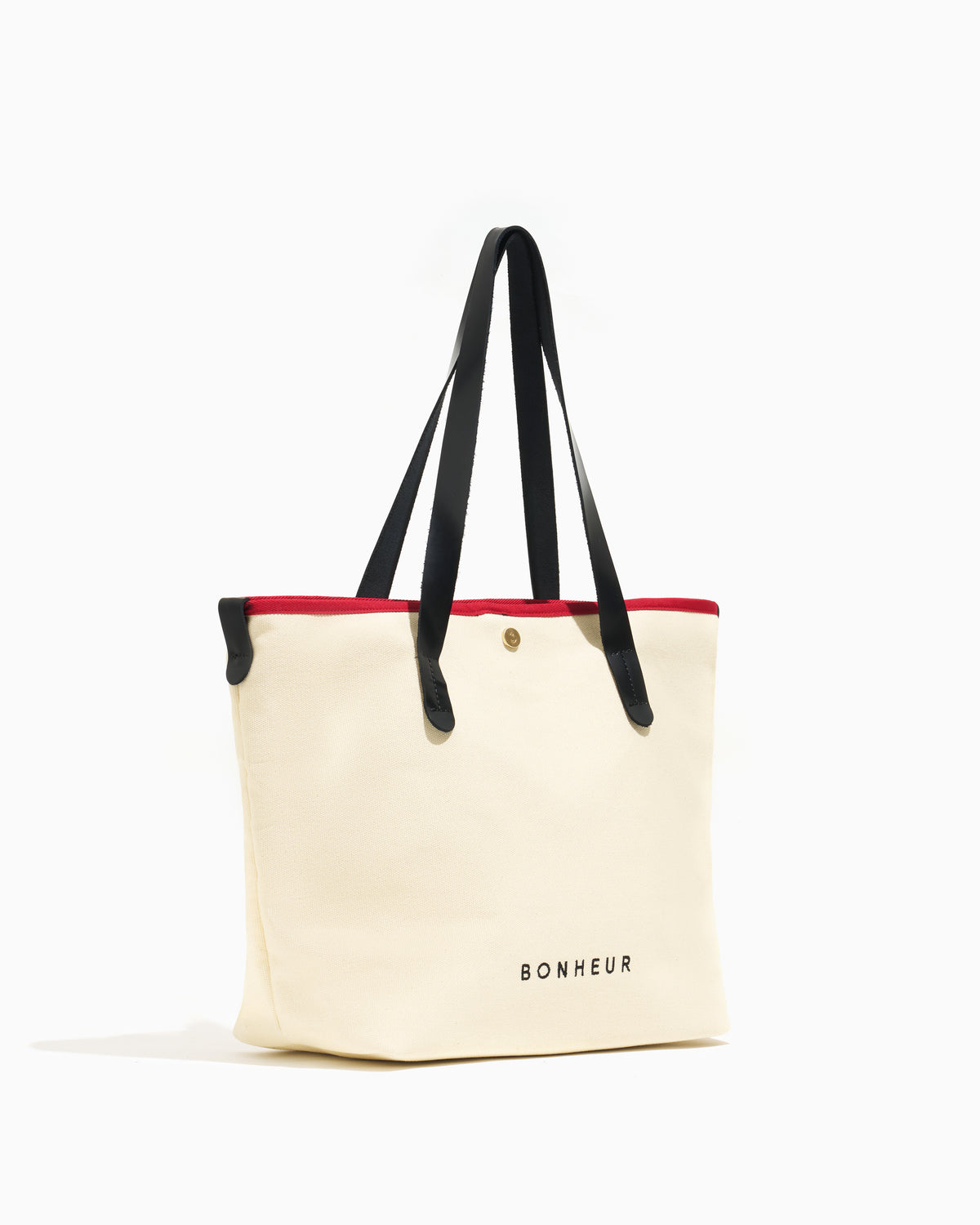 N°8 Canvas Vanilla Cherry kanvas çanta — yandan görünüm