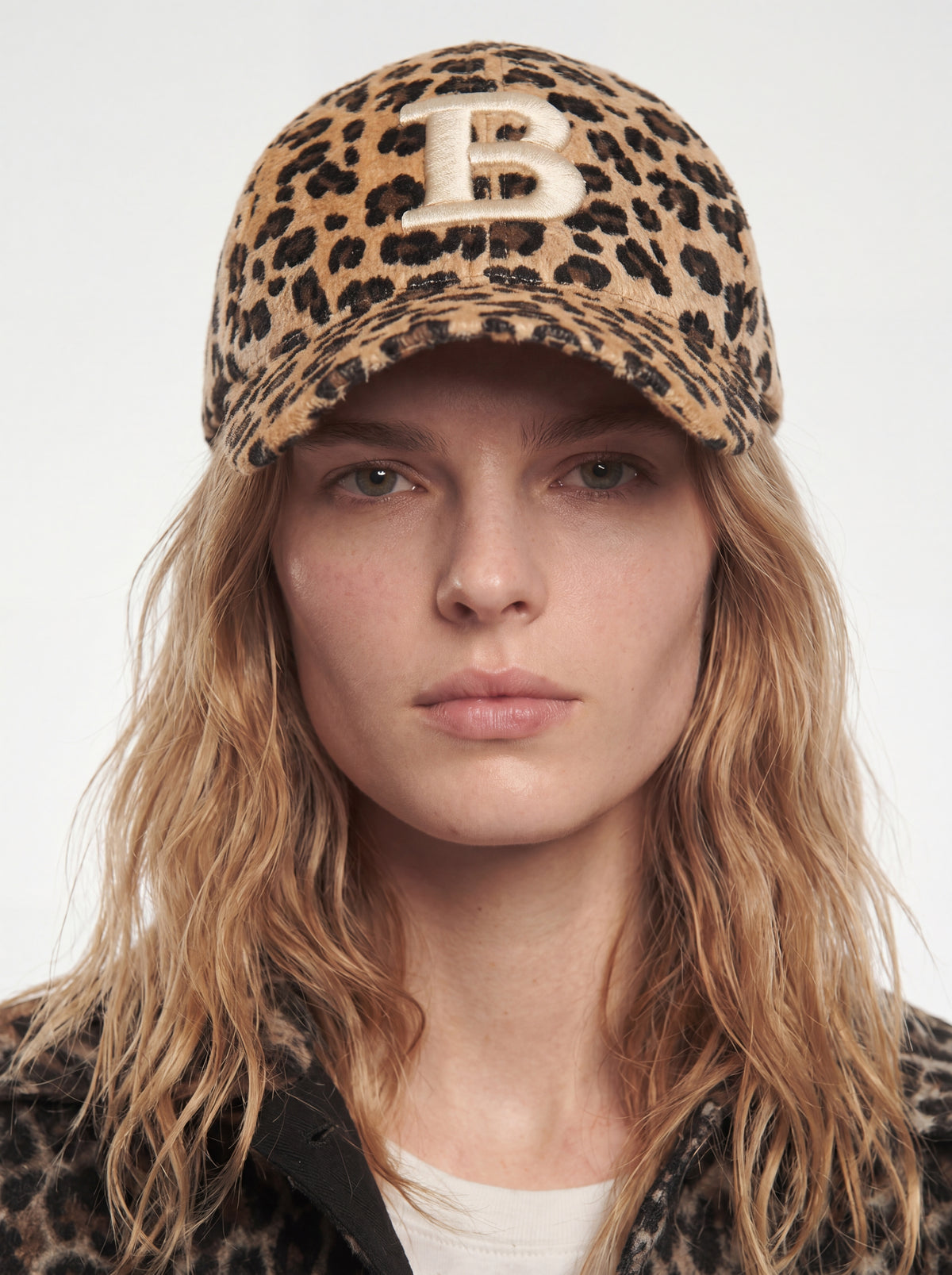 Bonheur Leopard Gabardin Şapka