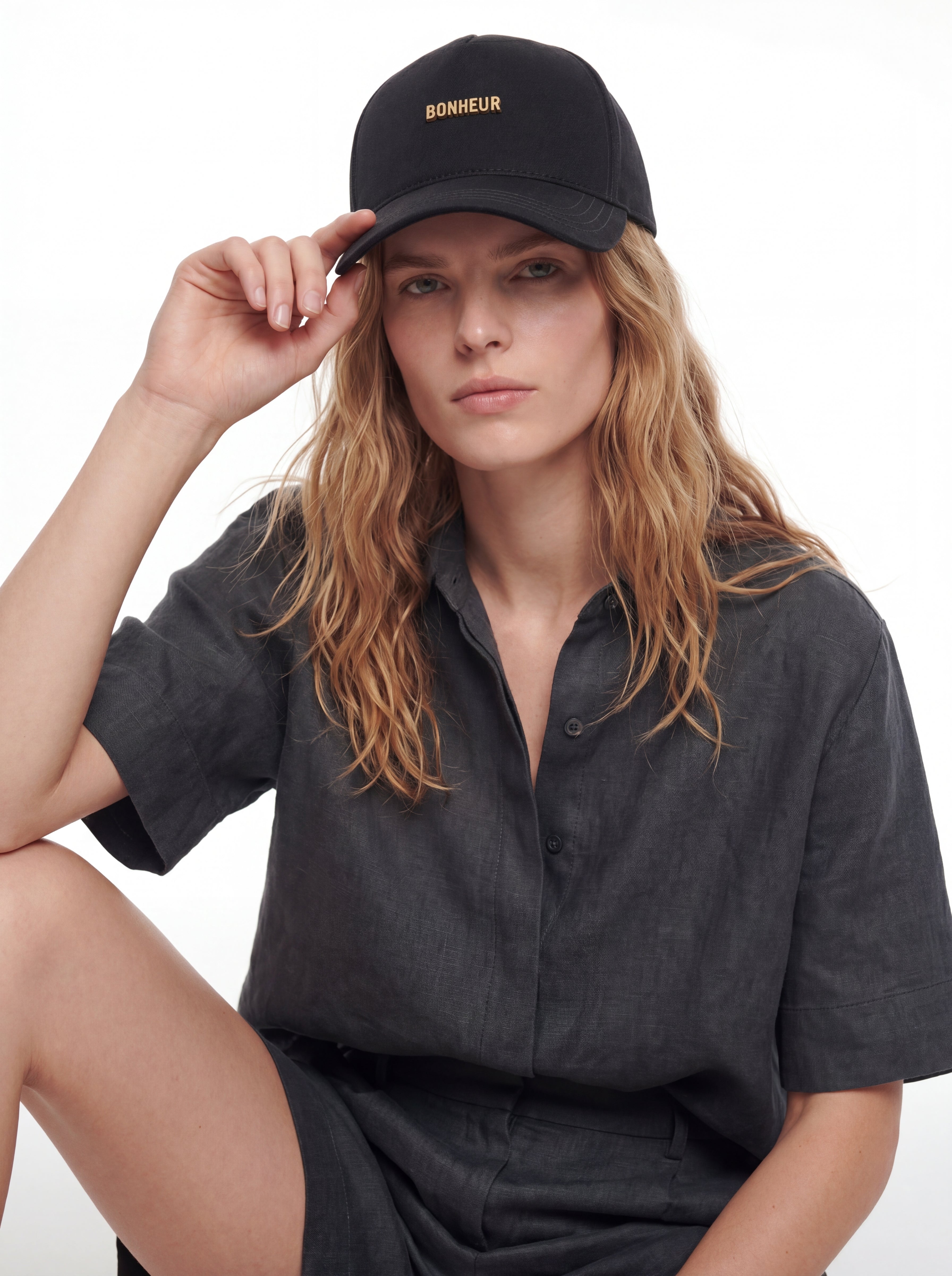 Bonheur Metal Logo Baseball Cap