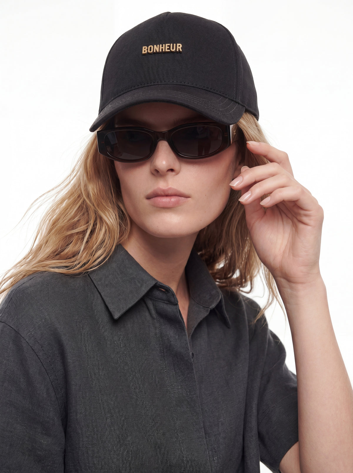 Bonheur Metal Logo Baseball Cap