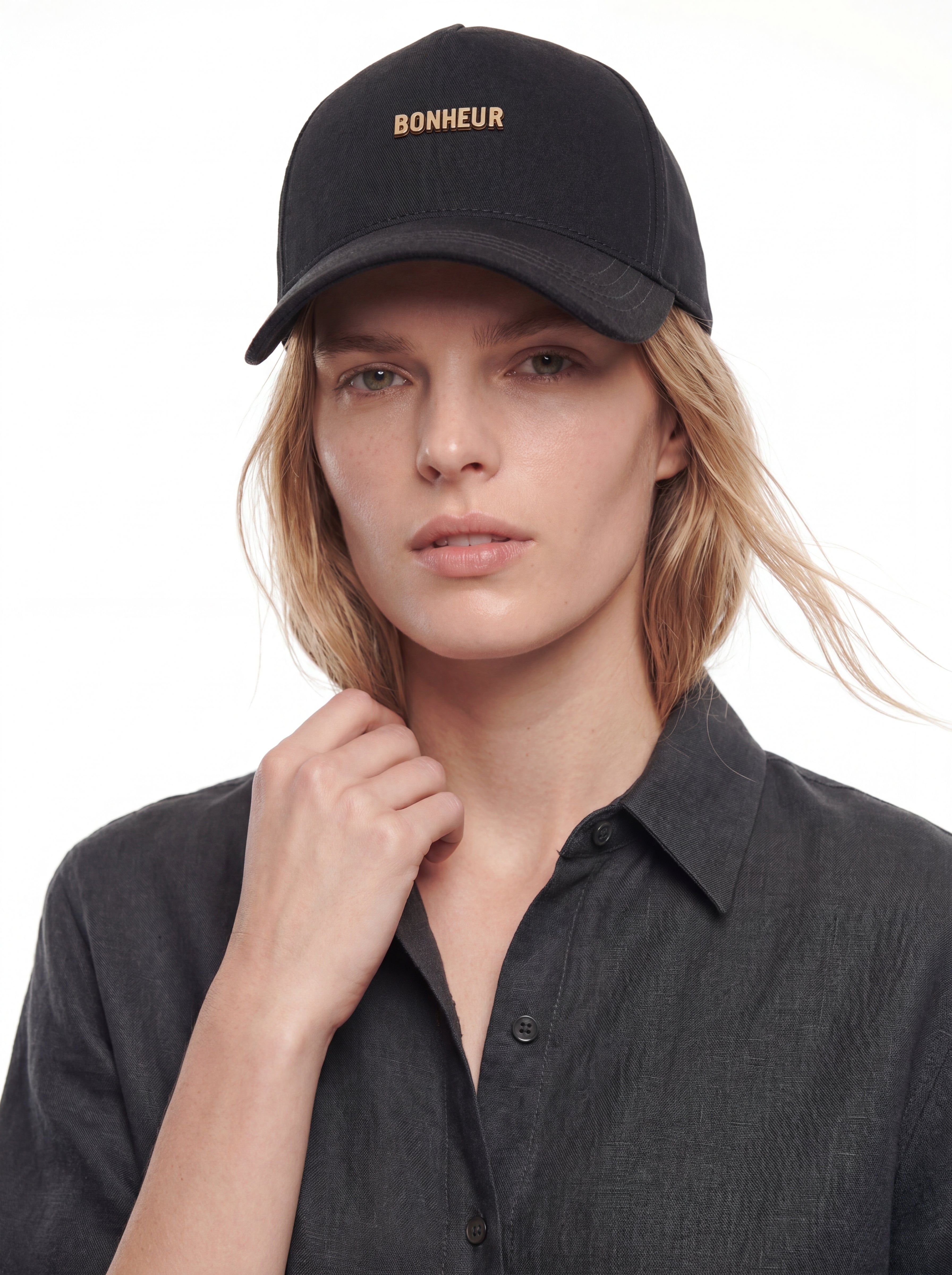 Bonheur Metal Logo Baseball Cap
