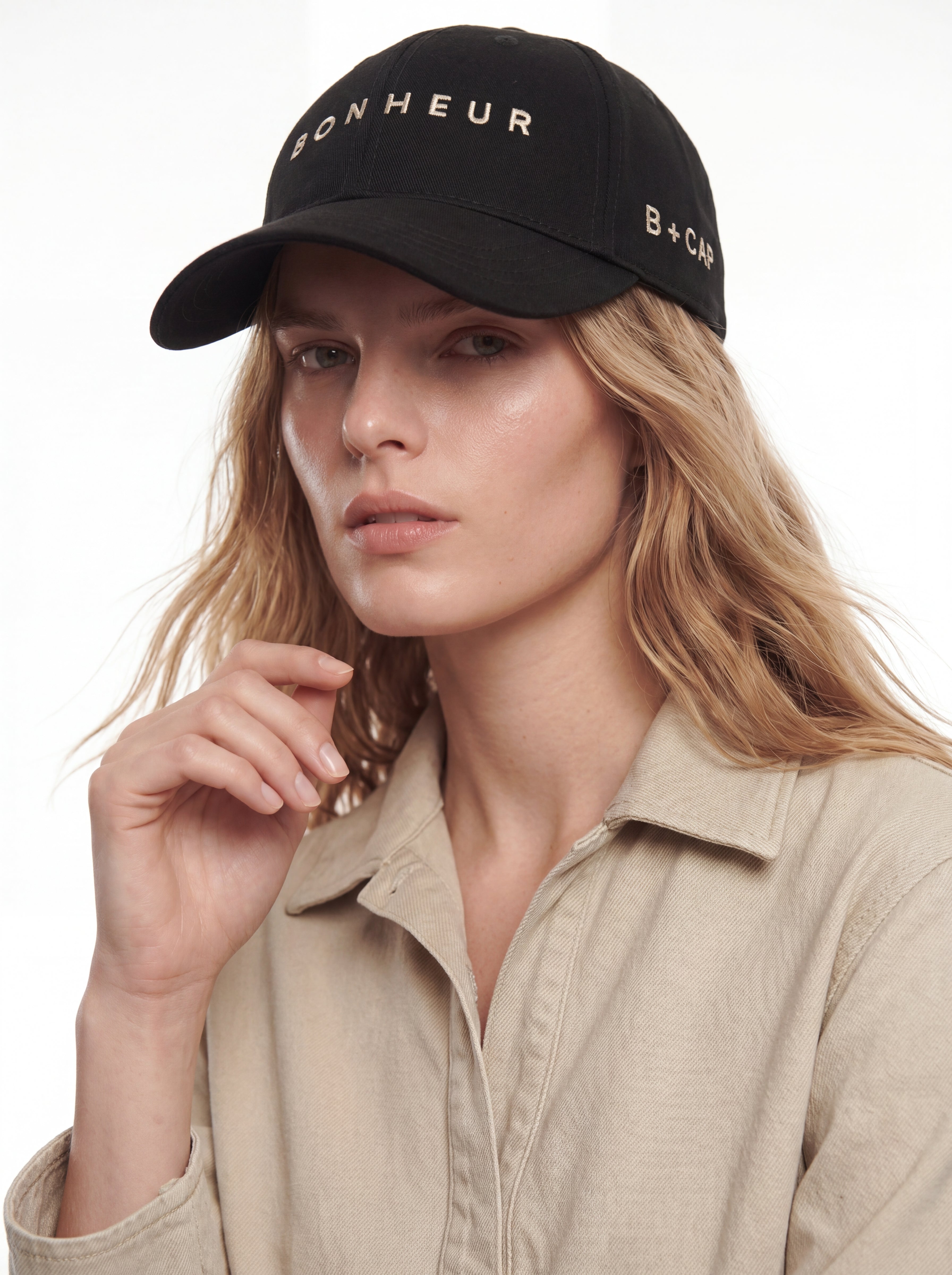 Bonheur Black Baseball Cap