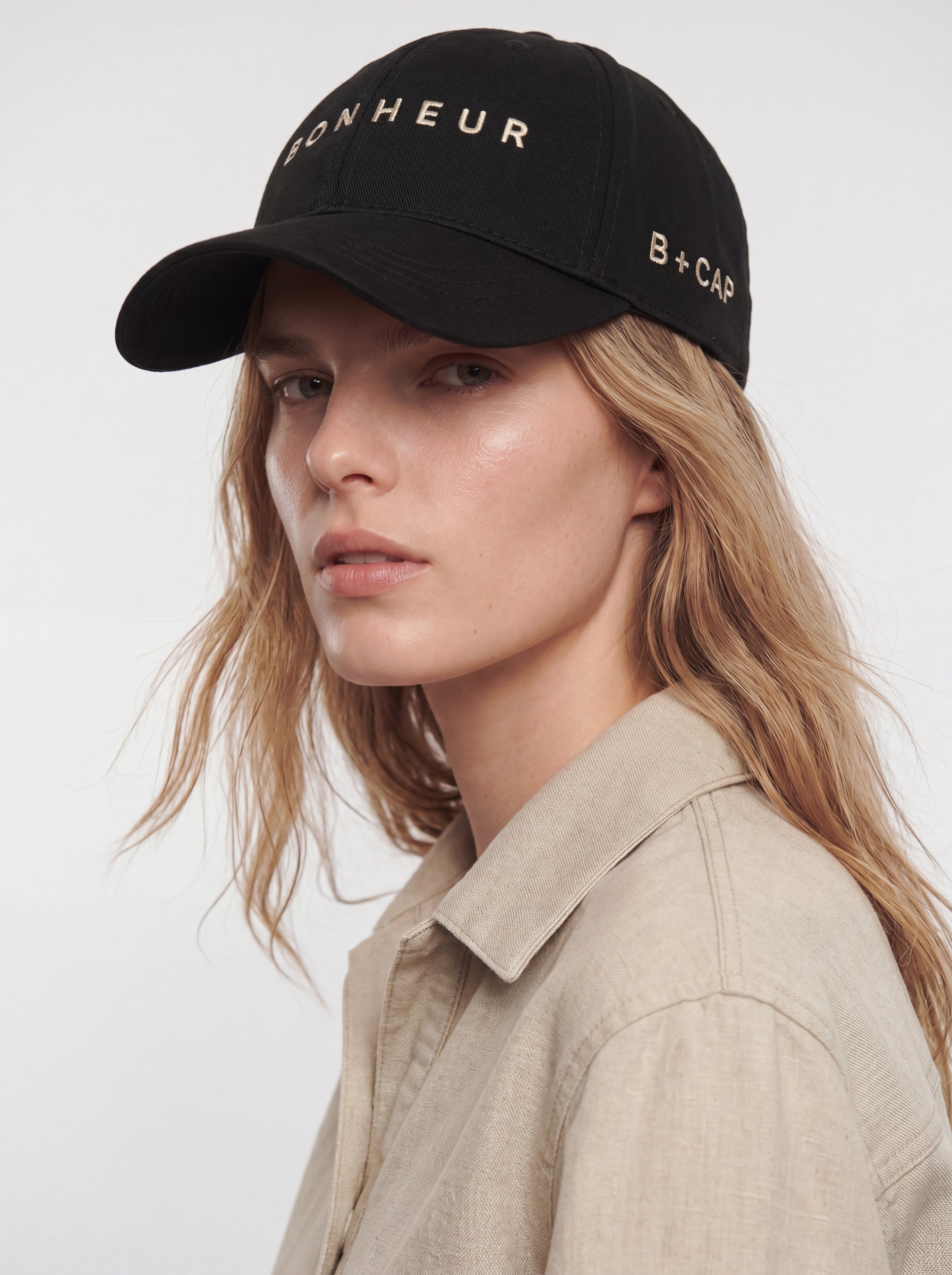 Bonheur Black Baseball Cap