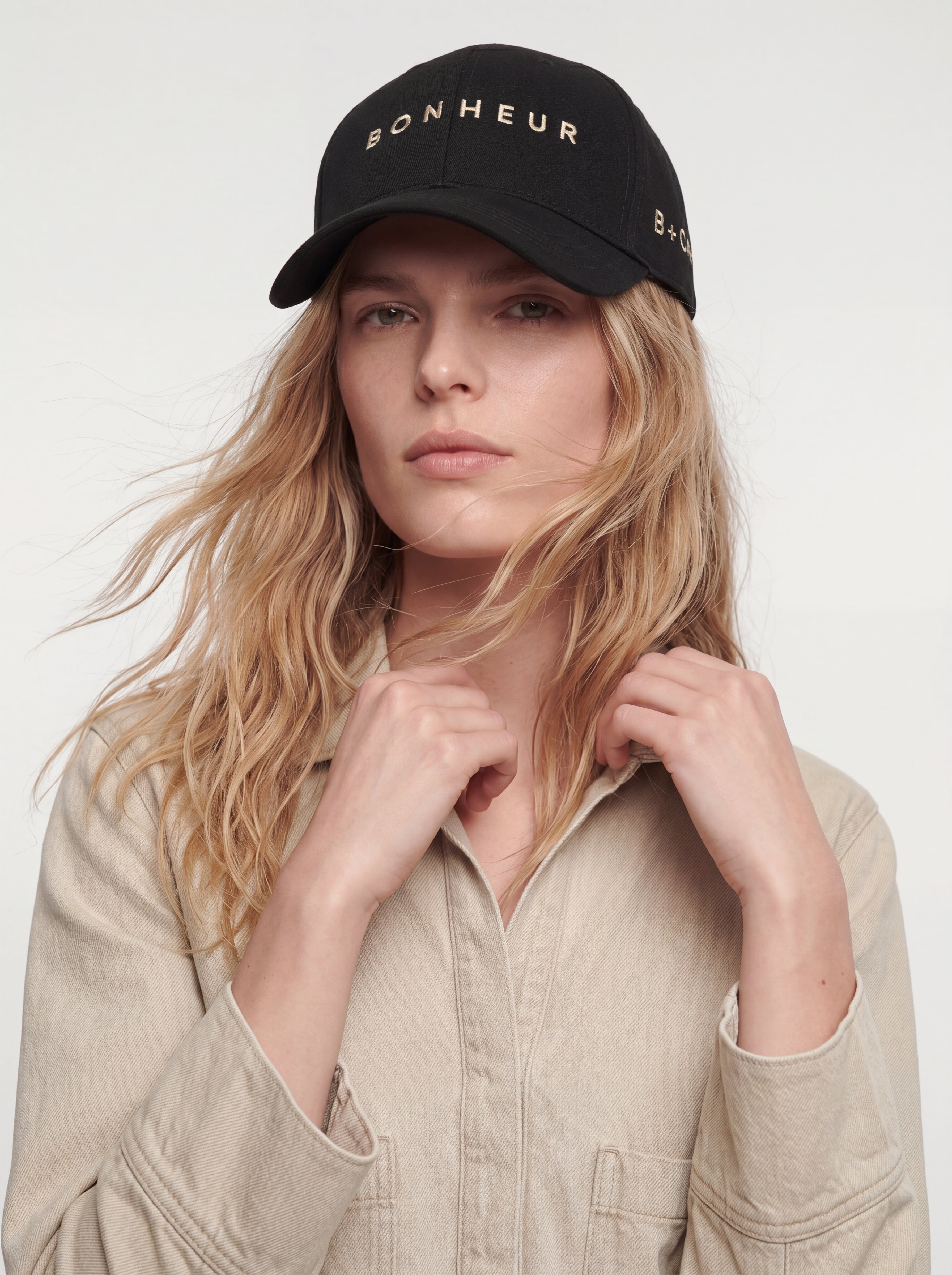 Bonheur Black Baseball Cap