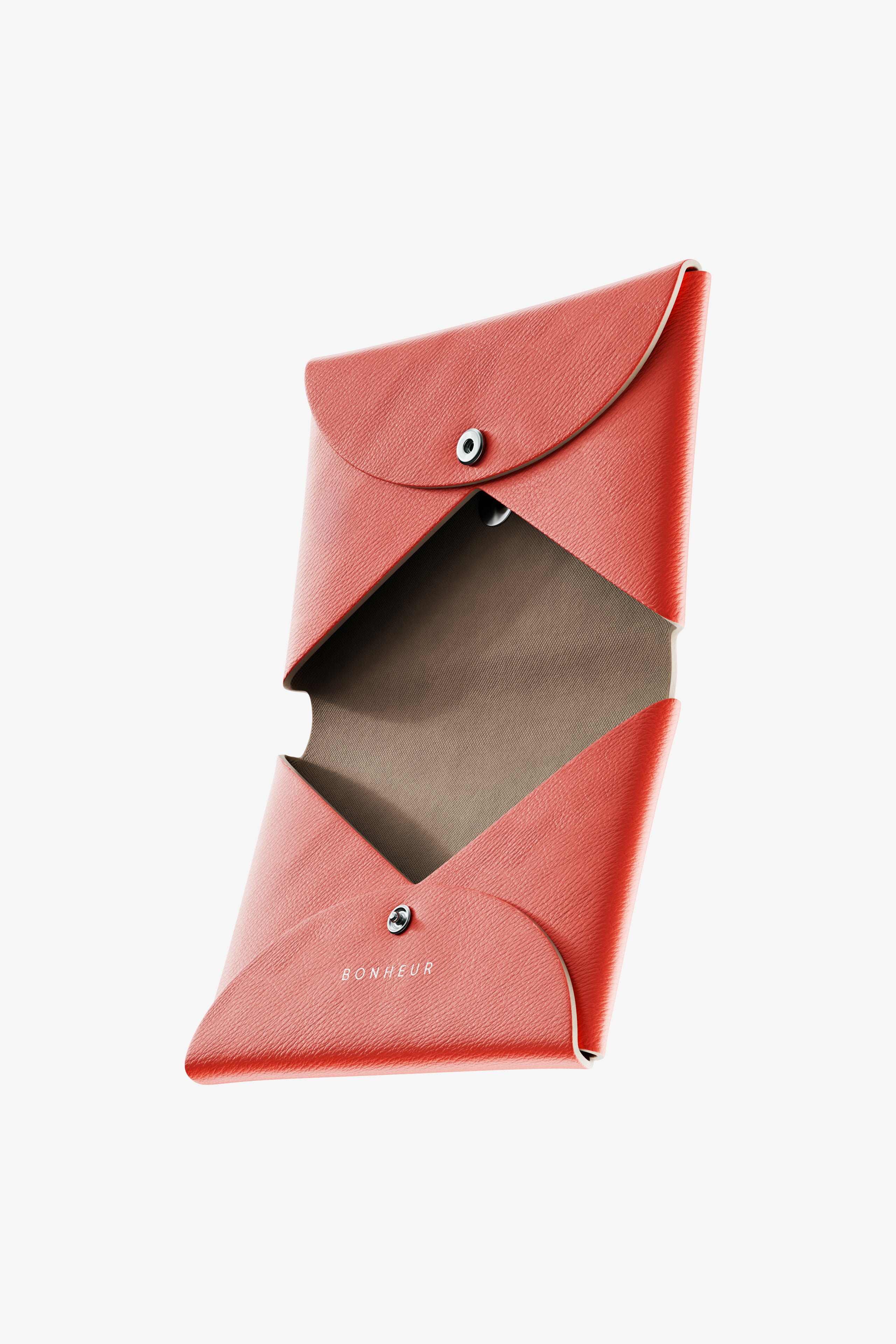 Red Orange Card Holder