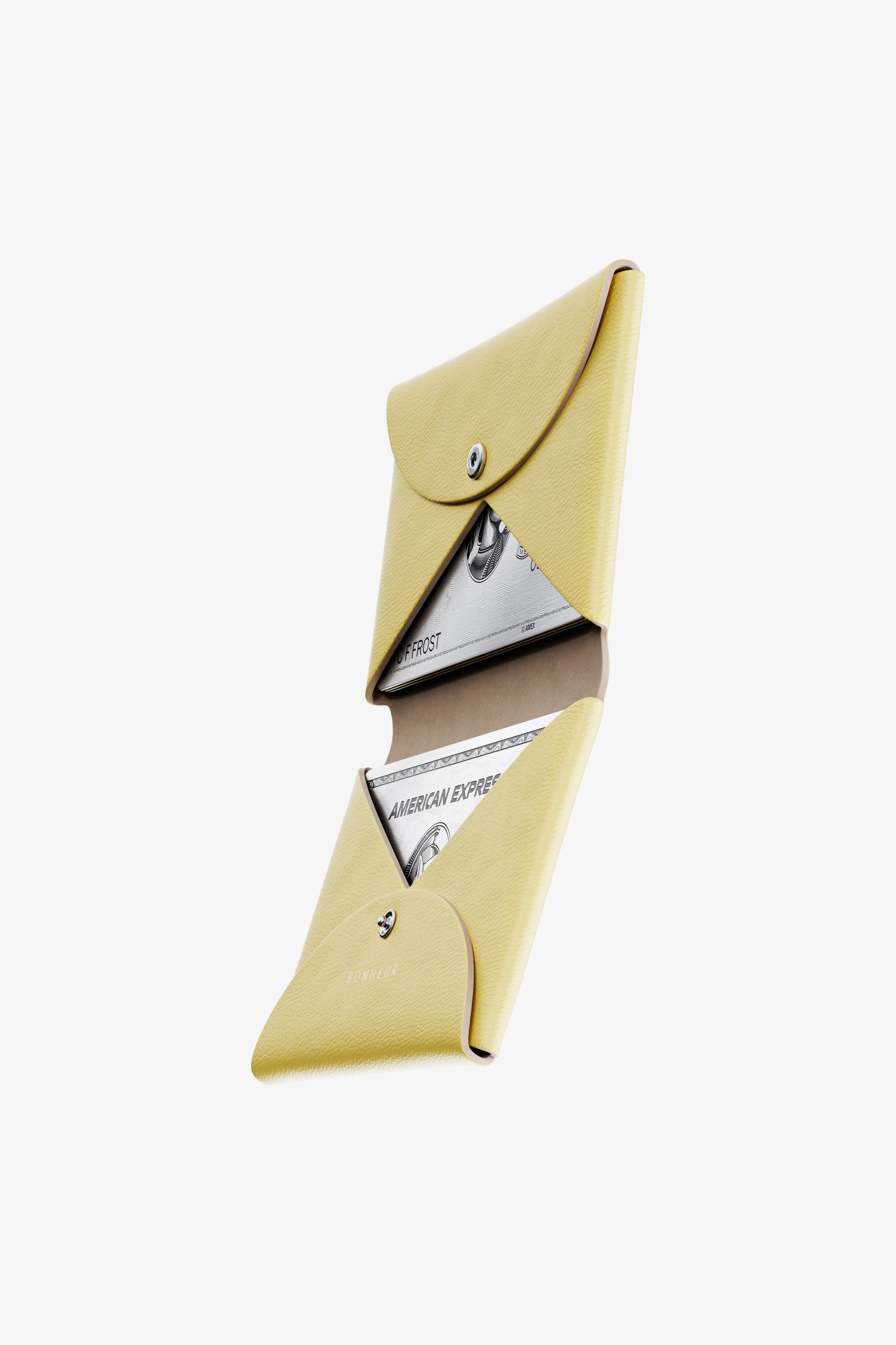 Pastel Yellow Card Holder