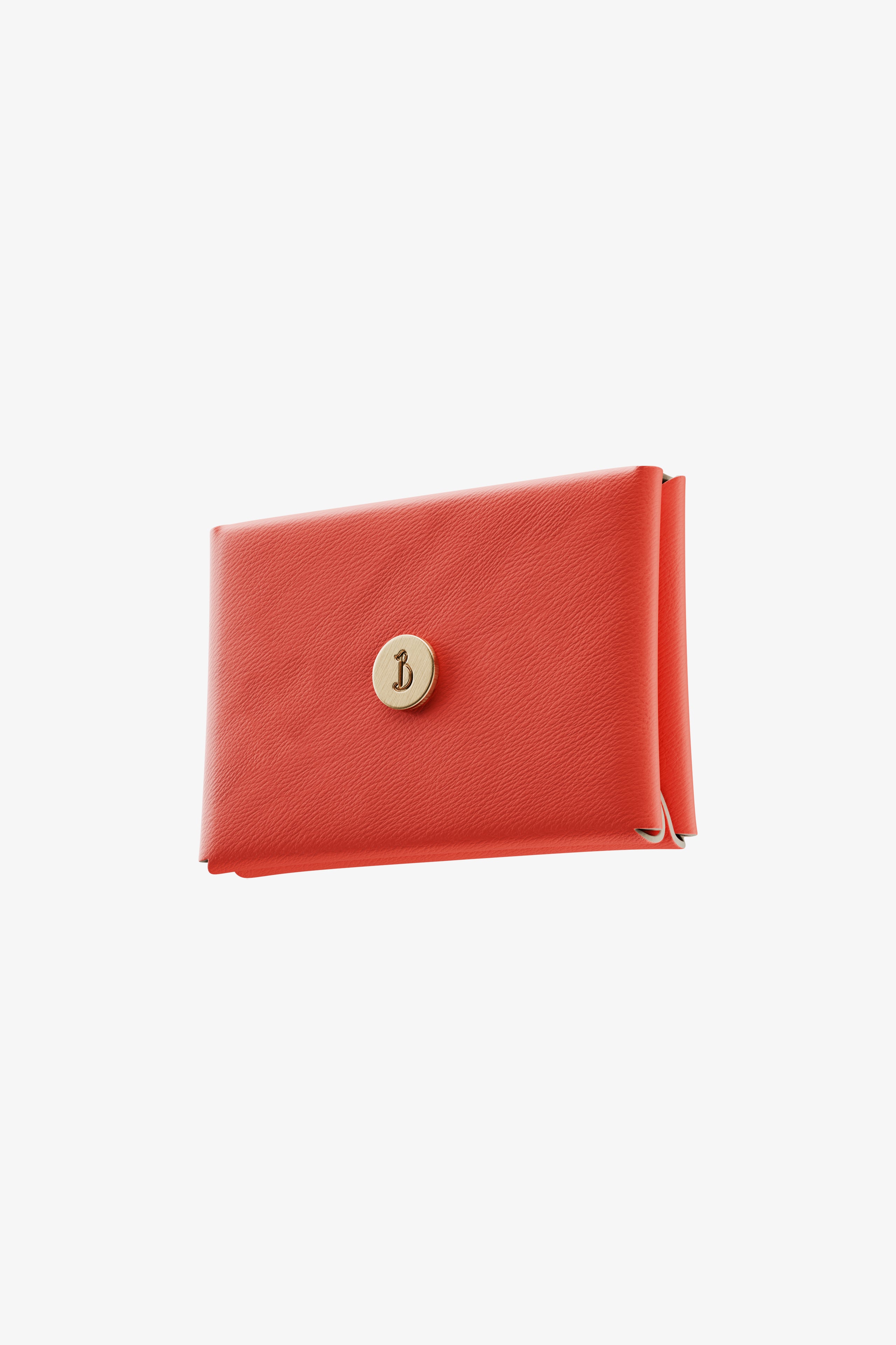 Red Orange Card Holder