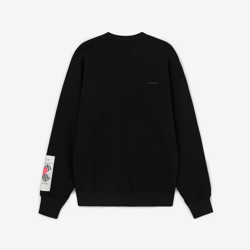 Bonheur Phantom Black Oversıze Sweatshırt