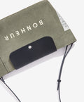 N°6 Canvas Clutch - Green Tea