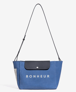 N°6 Canvas Clutch - Parisian Blue