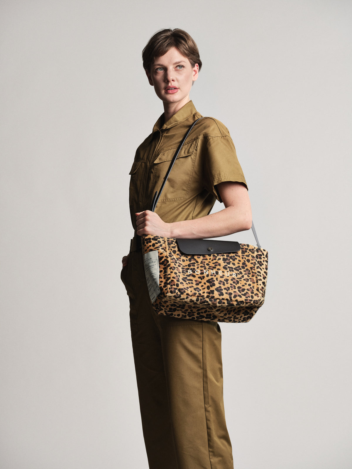 Kanvas Clutch+Bag- Leopard