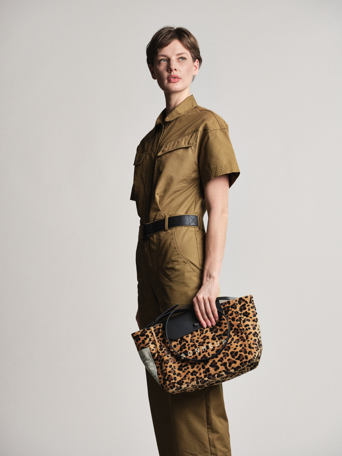 Kanvas Clutch+Bag- Leopard