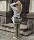 N°6 Canvas Clutch - Green Tea