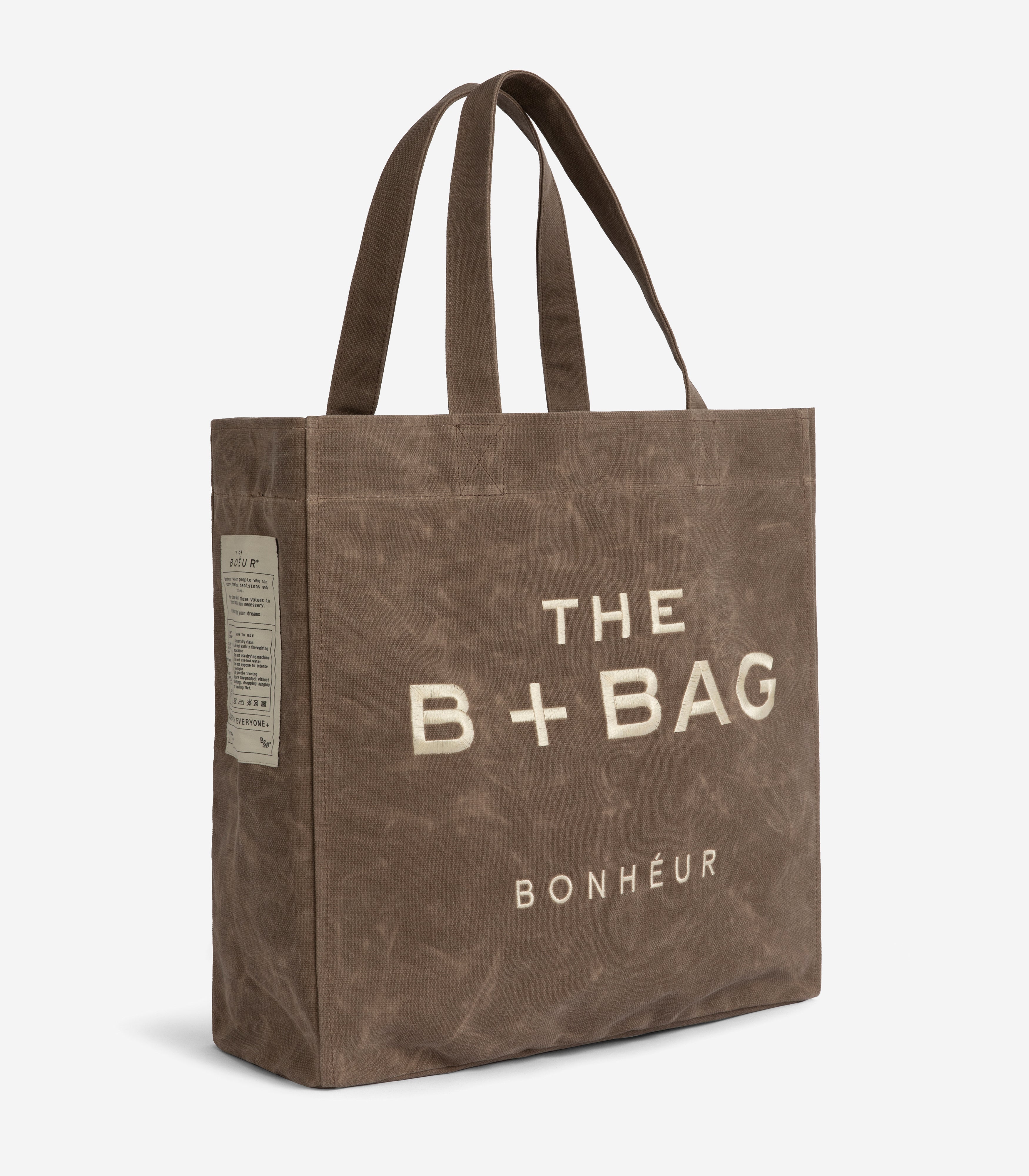 Canvas Chocolate Malt Large Tote Bag