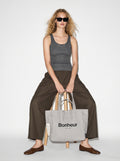 N°4 Kanvas Çanta- Suede Gray