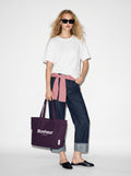 N°4 Kanvas Çanta- Plum Purple