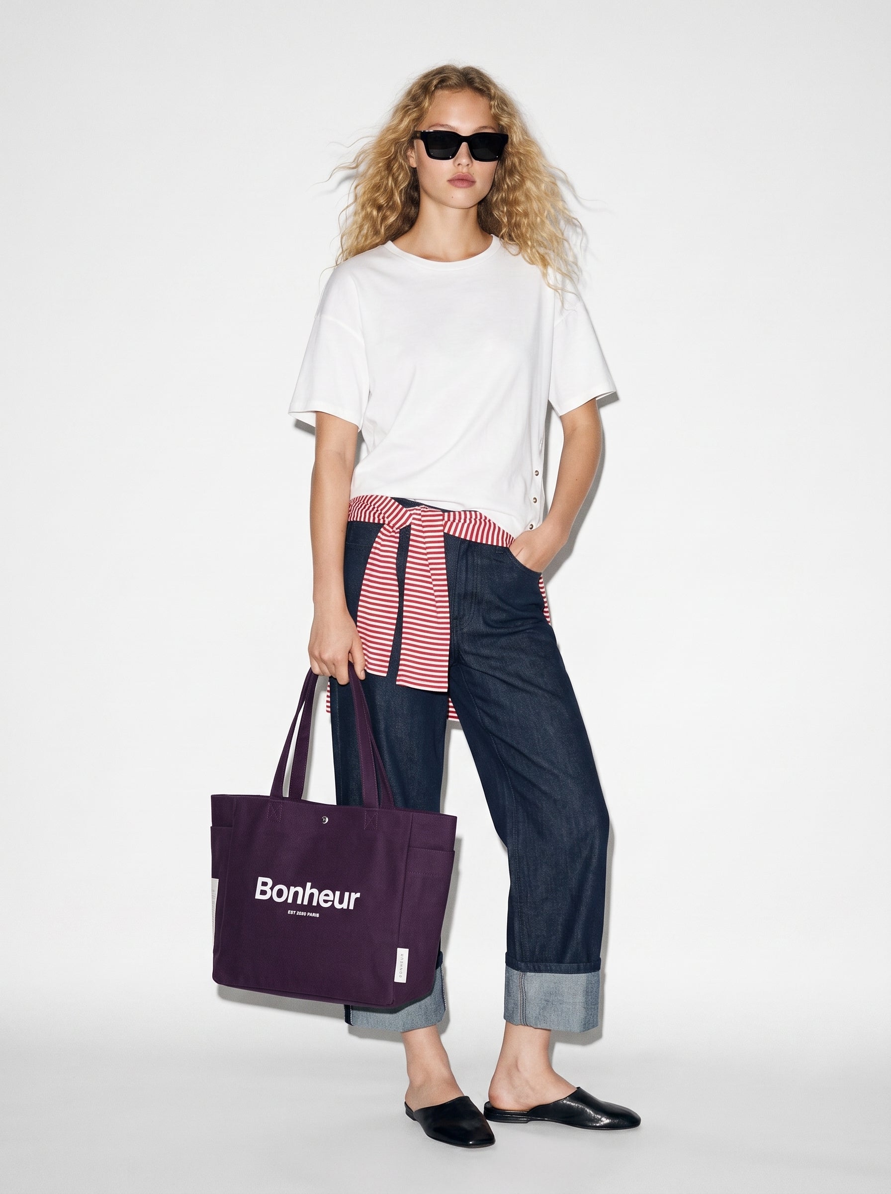 N°4 Kanvas Çanta- Plum Purple