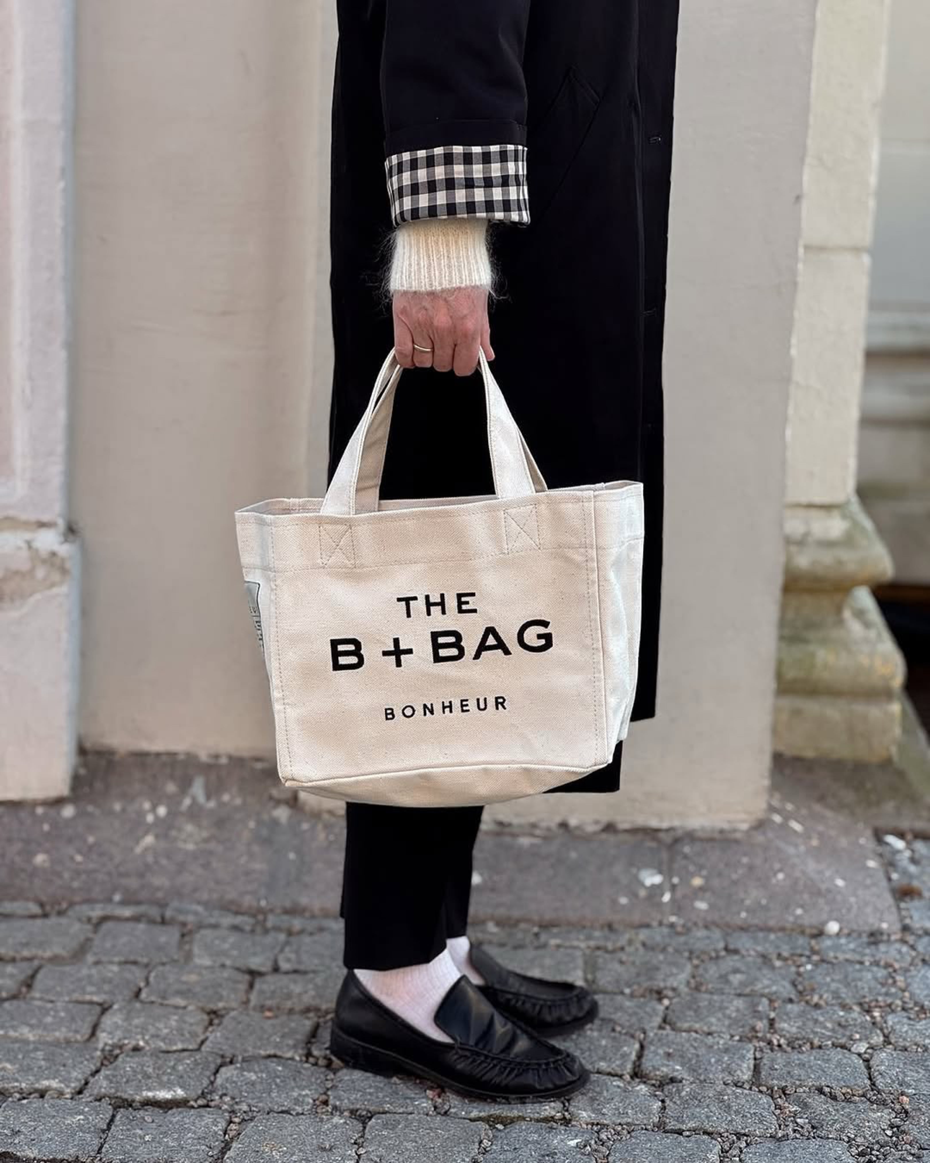 bonheur Canvas Coconut Milk Small Tote Bag