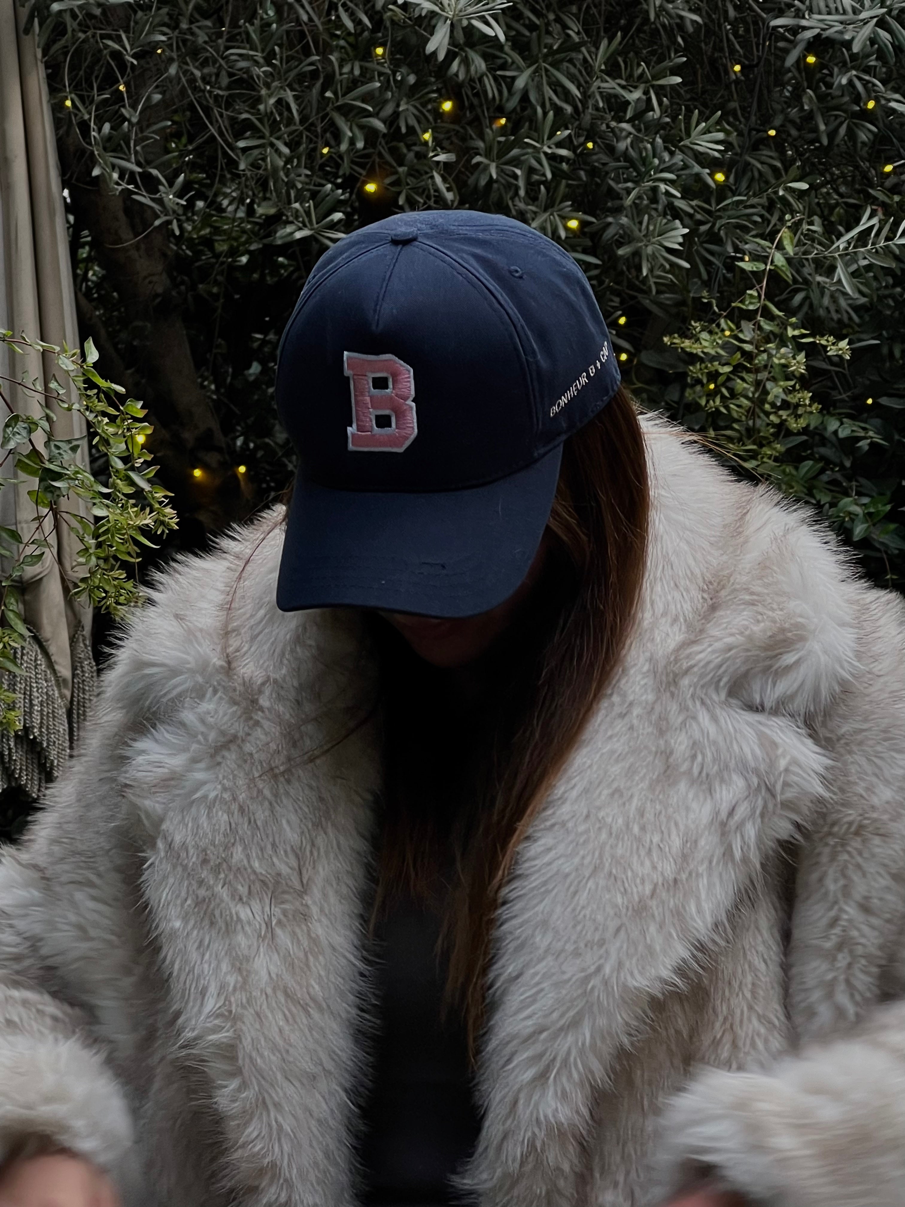 Bonheur Navy Baseball Cap