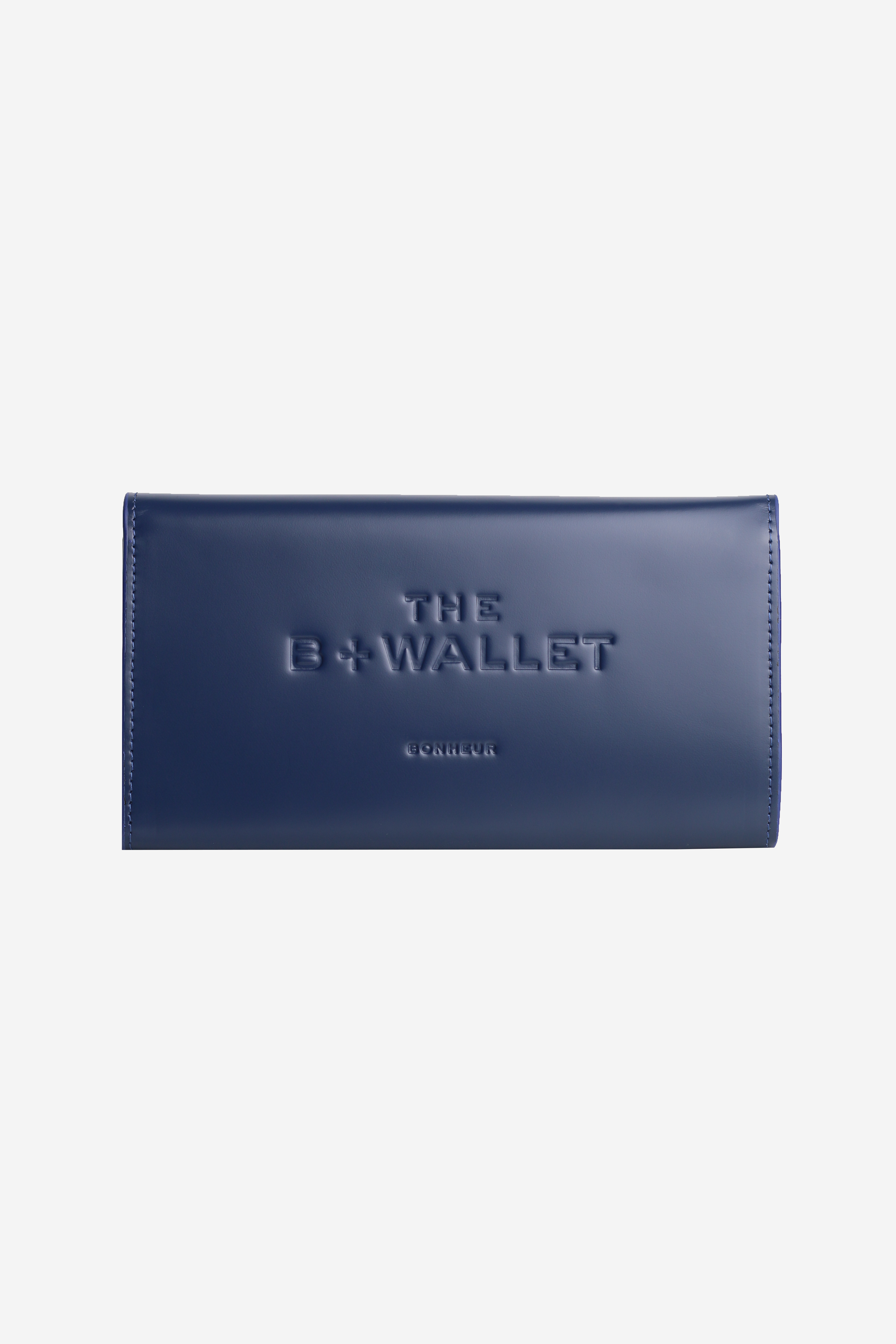 B+WALLET- Navy Peony Büyük Boy Cüzdan