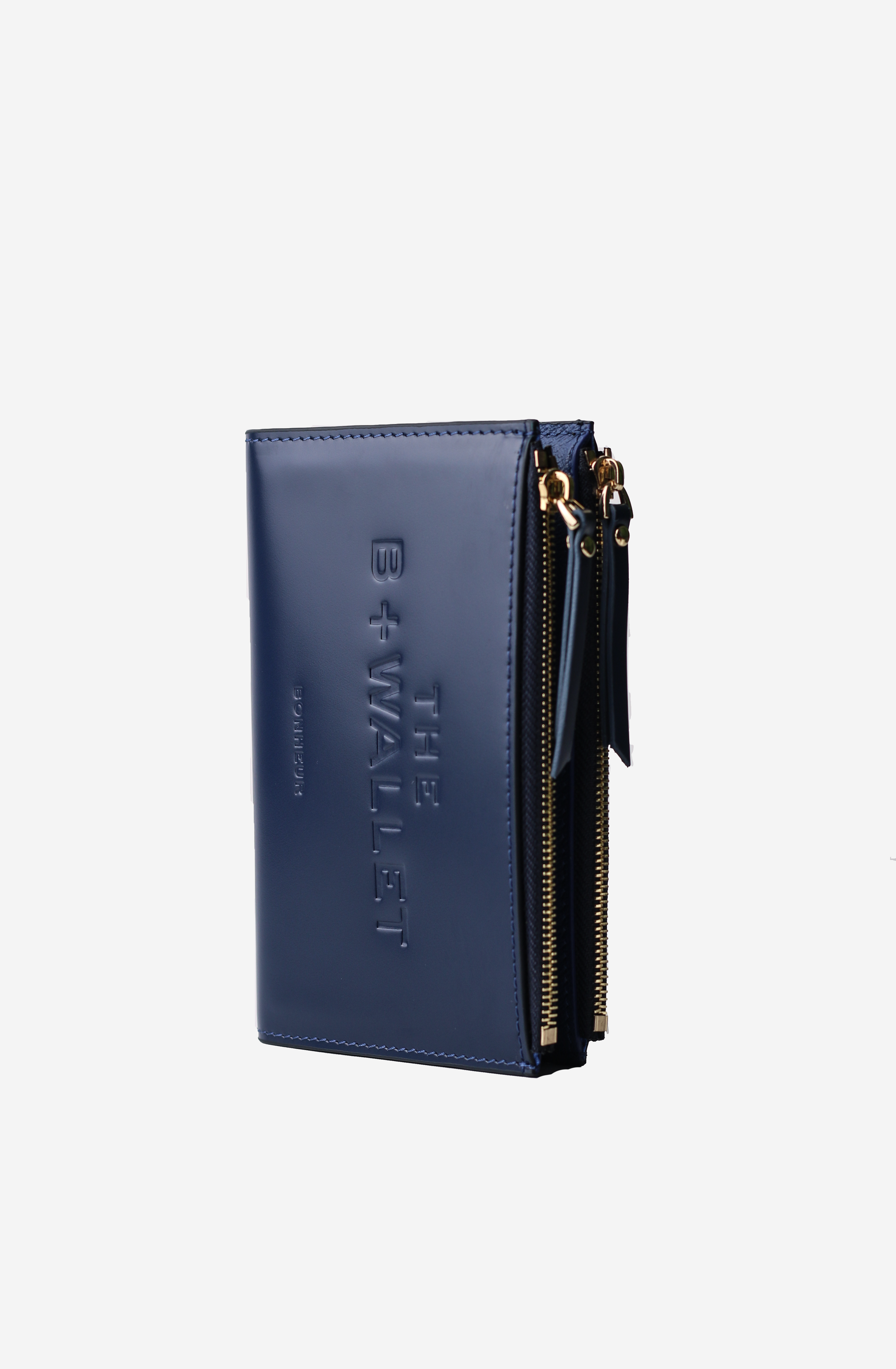 B+WALLET- Navy Peony Orta Boy Cüzdan