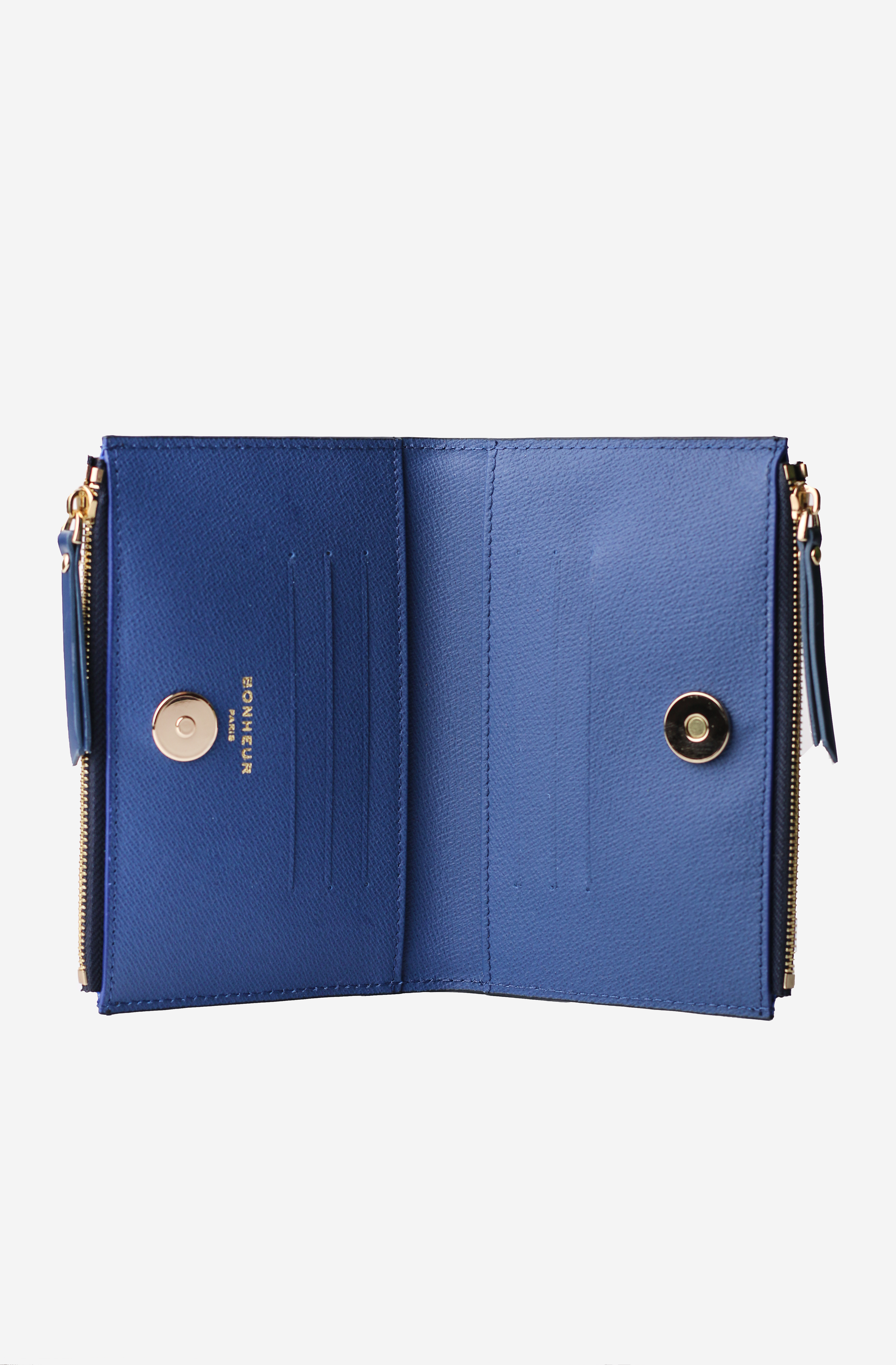 B+WALLET- Navy Peony Orta Boy Cüzdan