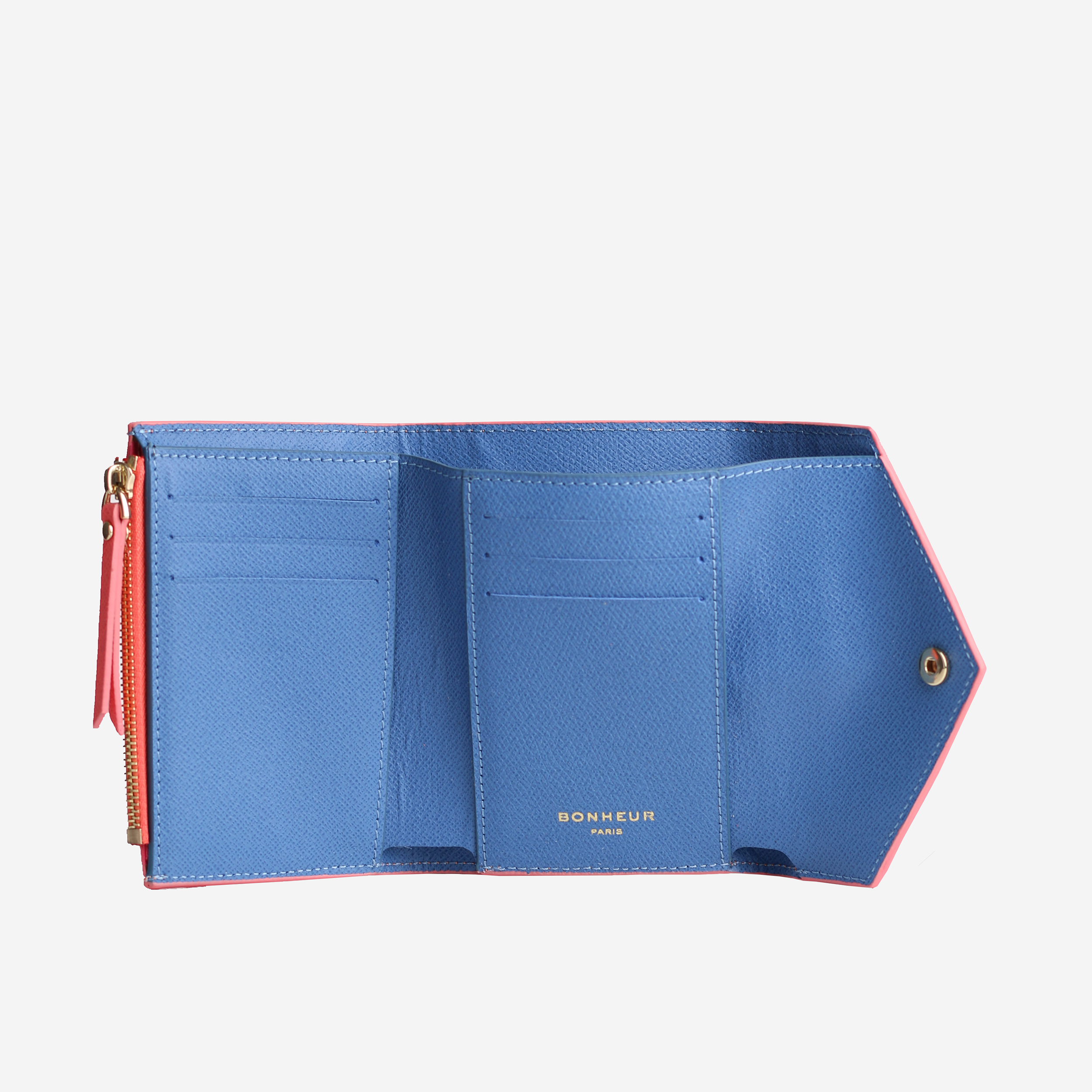 B+WALLET- Strawberry Pink Blue Küçük Cüzdan